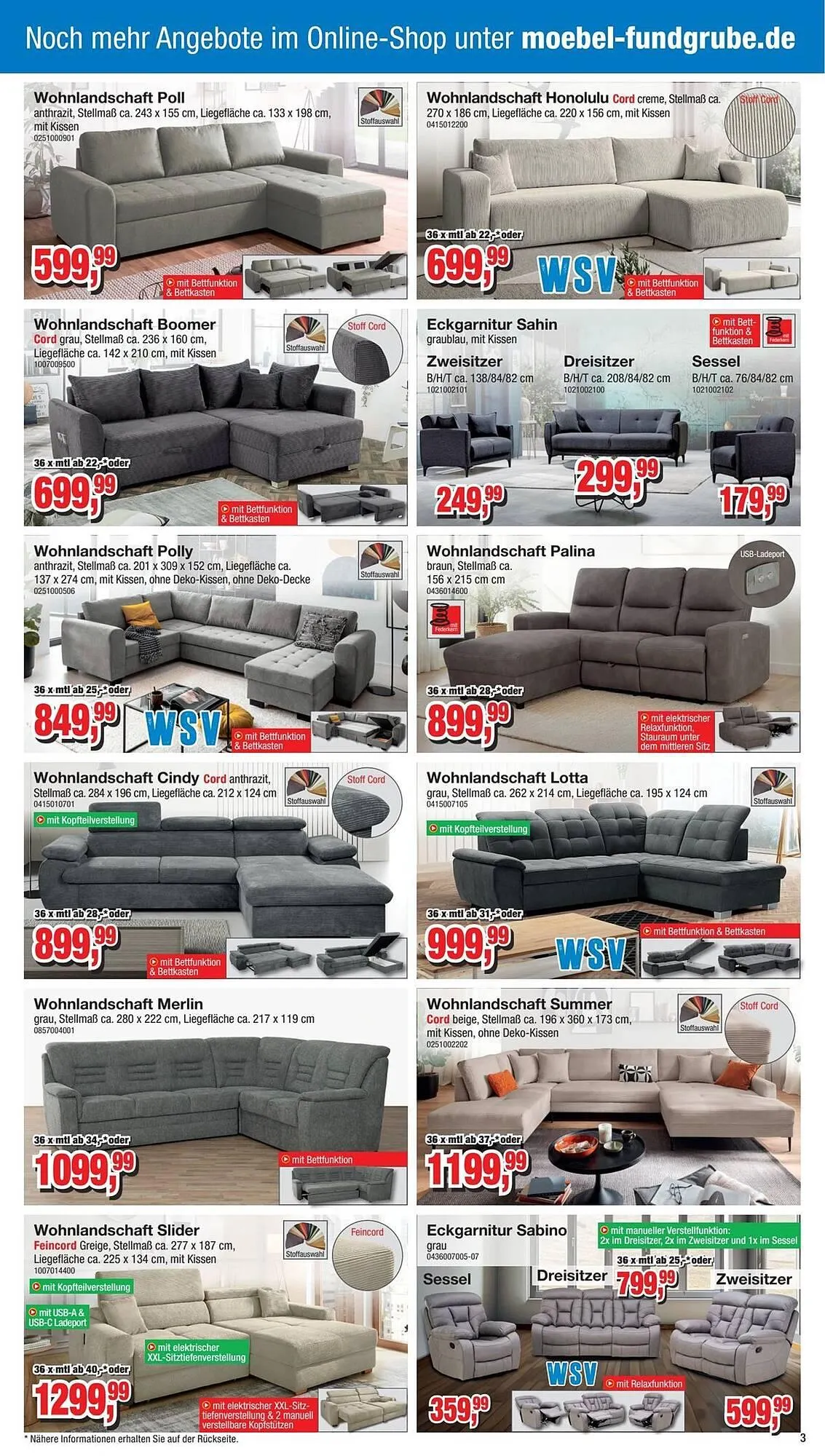 Möbelfundgrube Prospekt von 29. Januar bis 11. Februar 2026 - Prospekt seite 3
