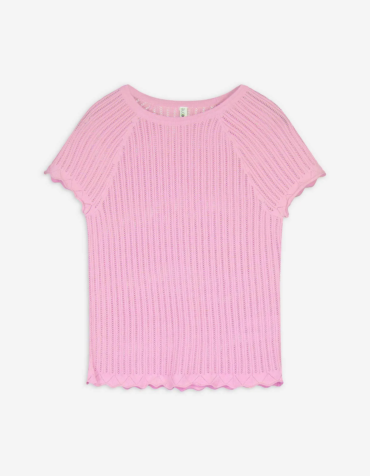 Strickshirt - einfarbig - rosa