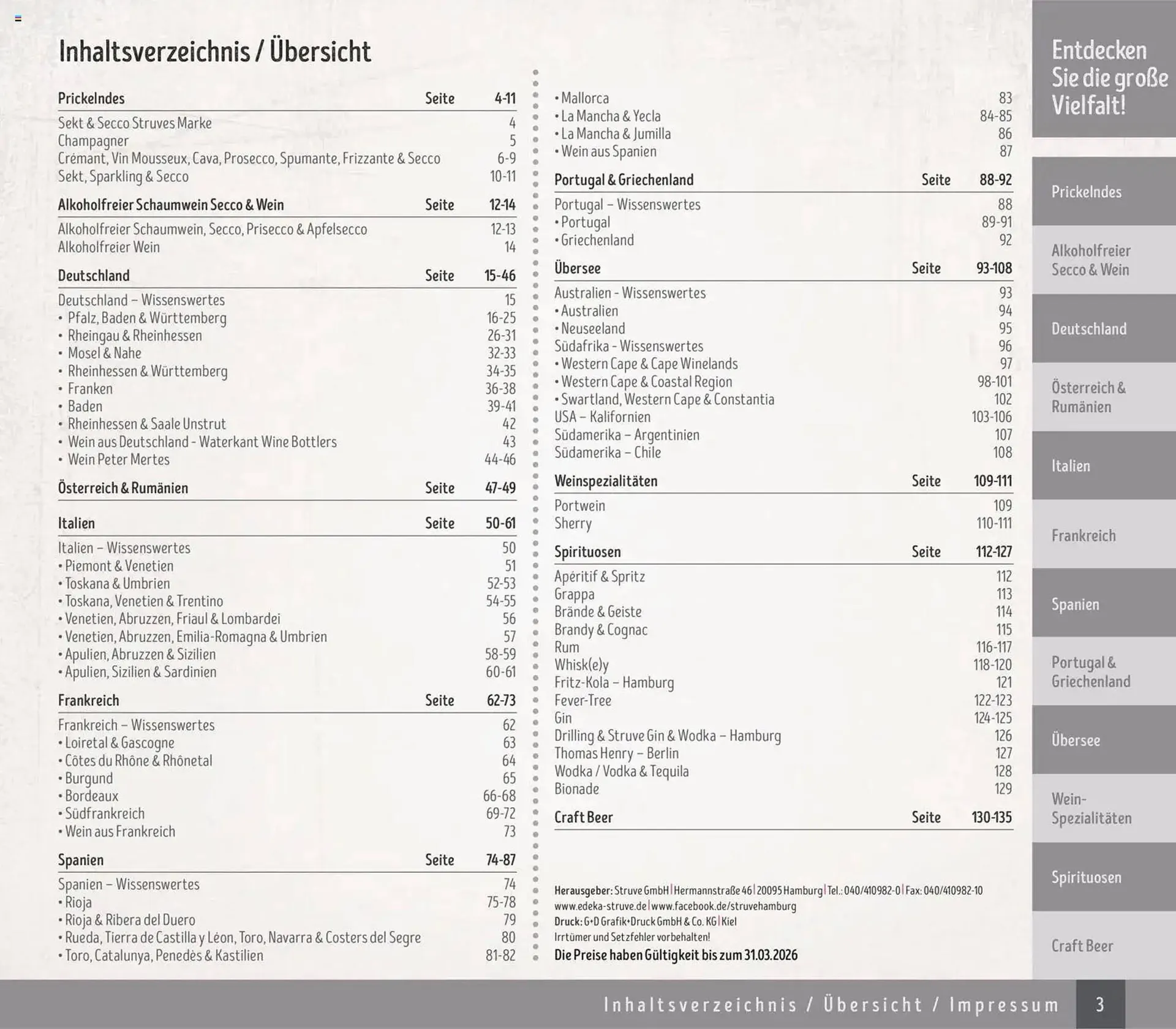 Edeka Struve Prospekt von 14. November bis 31. März 2026 - Prospekt seite 3