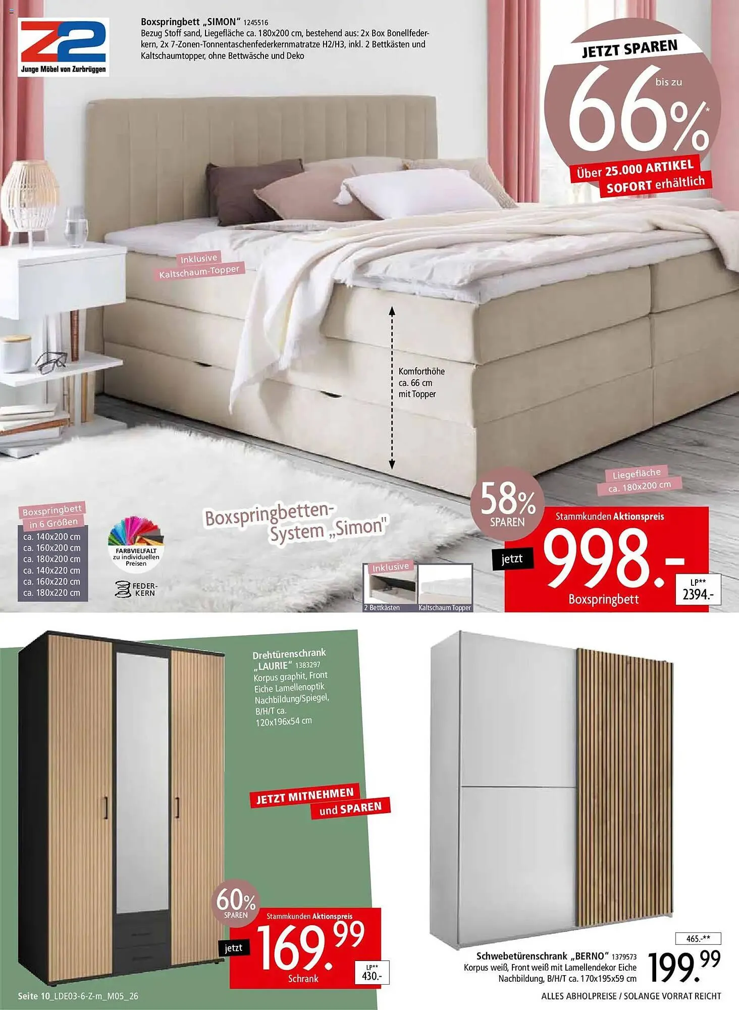 Zurbrüggen Prospekt von 28. März bis 2. Mai 2026 - Prospekt seite 10