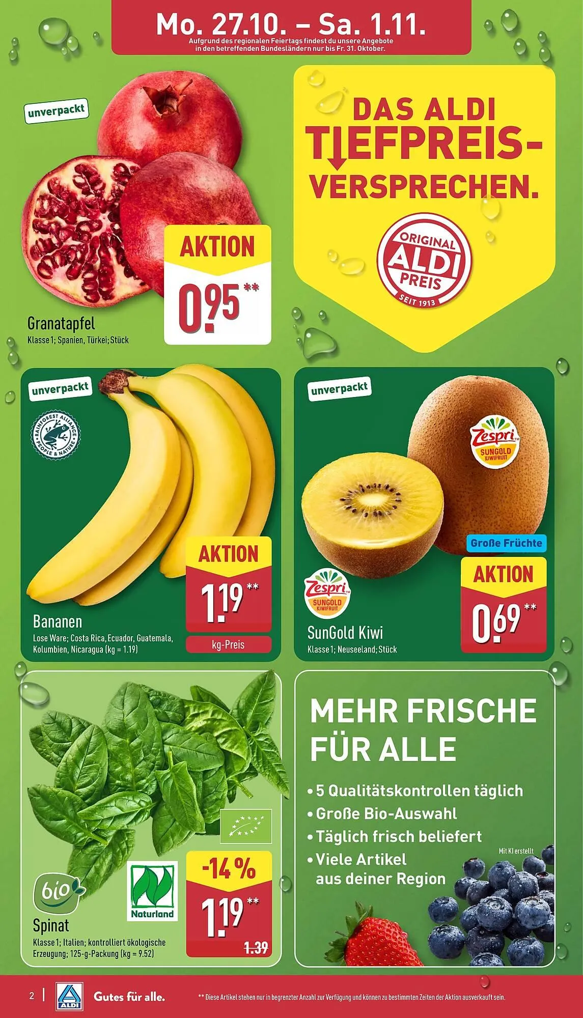 Aldi Nord Prospekt von 27. Oktober bis 2. November 2025 - Prospekt seite 2