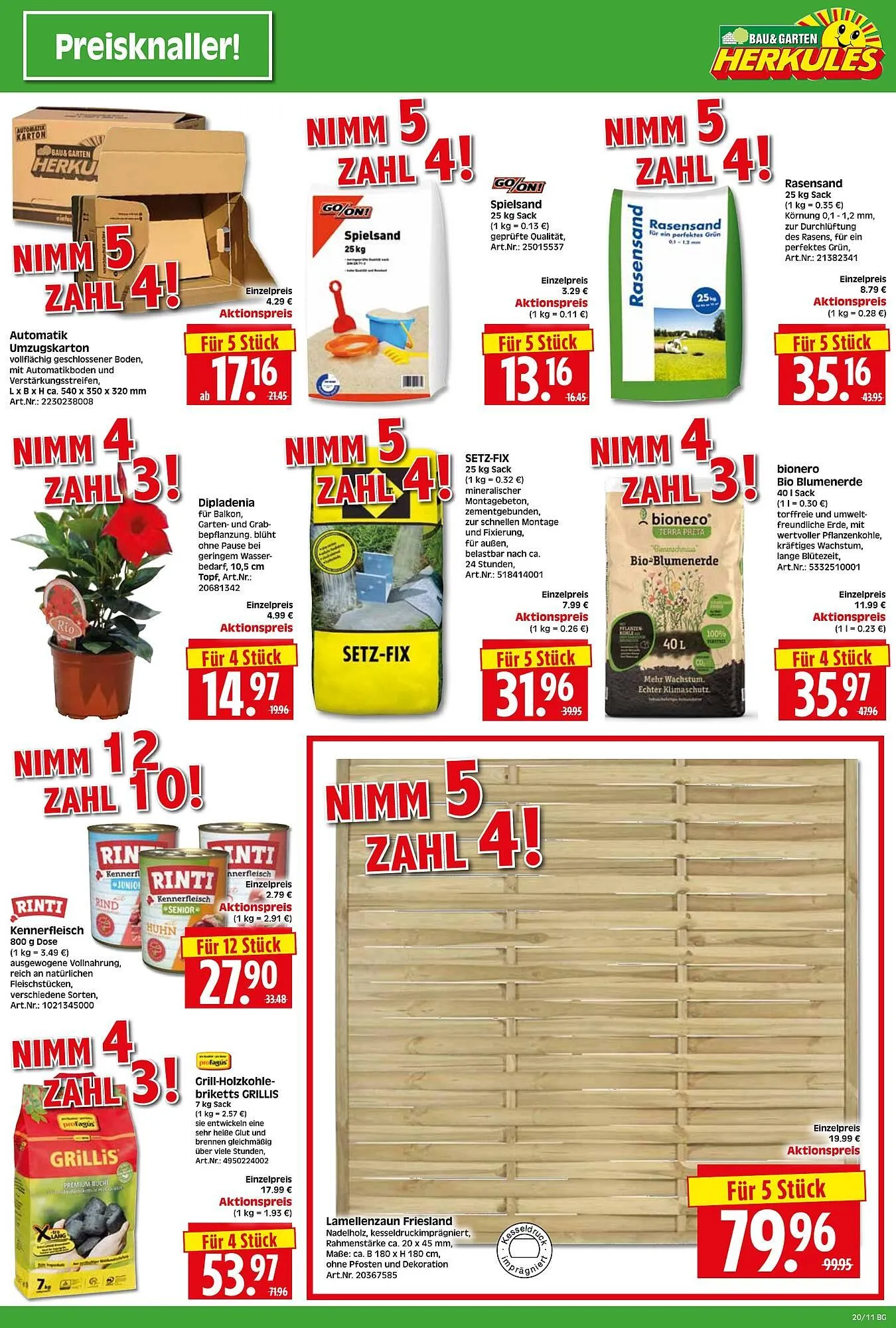 Herkules Baumarkt Prospekt von 12. Mai bis 17. Mai 2025 - Prospekt seite 11
