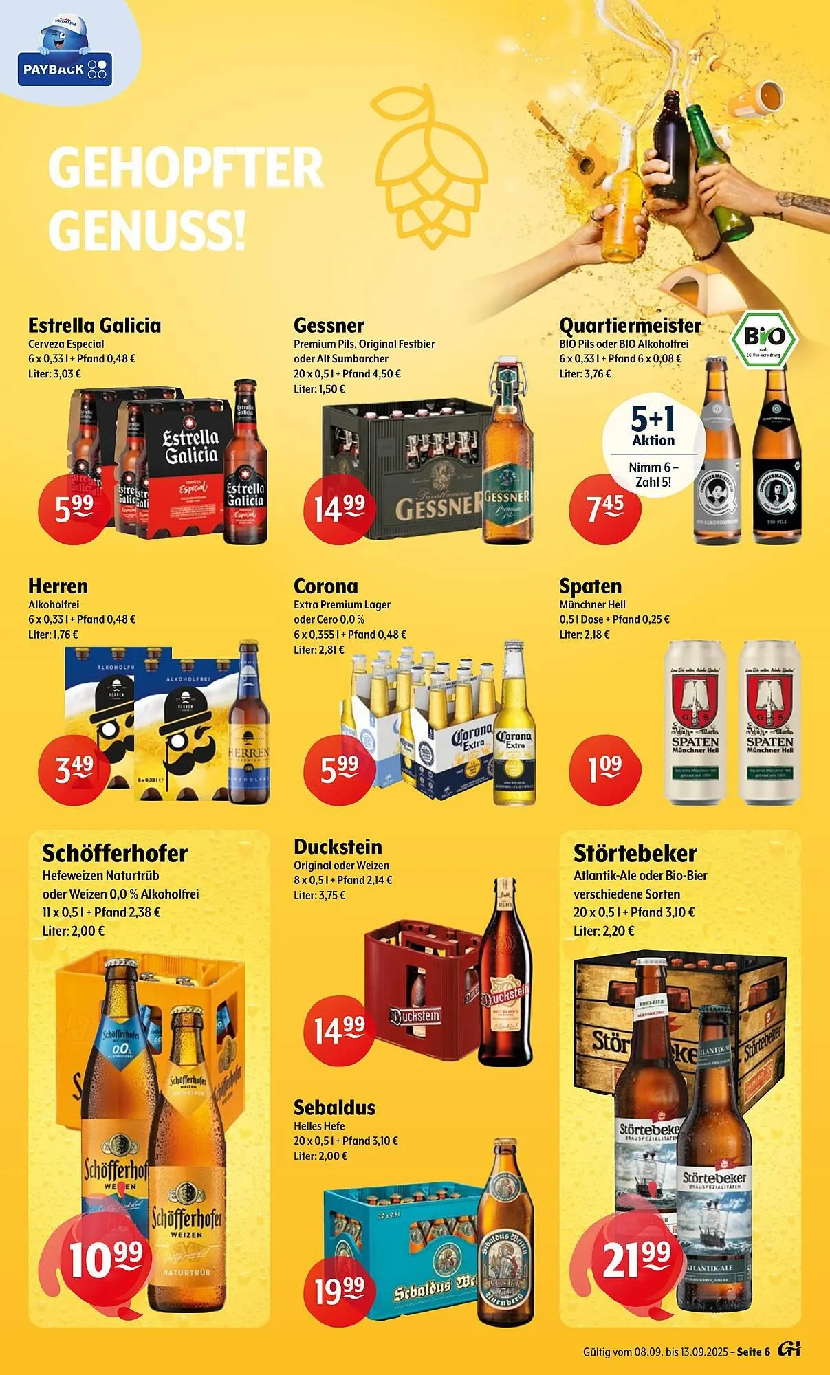 Getränke Hoffmann Prospekt von 8. September bis 13. September 2025 - Prospekt seite 6