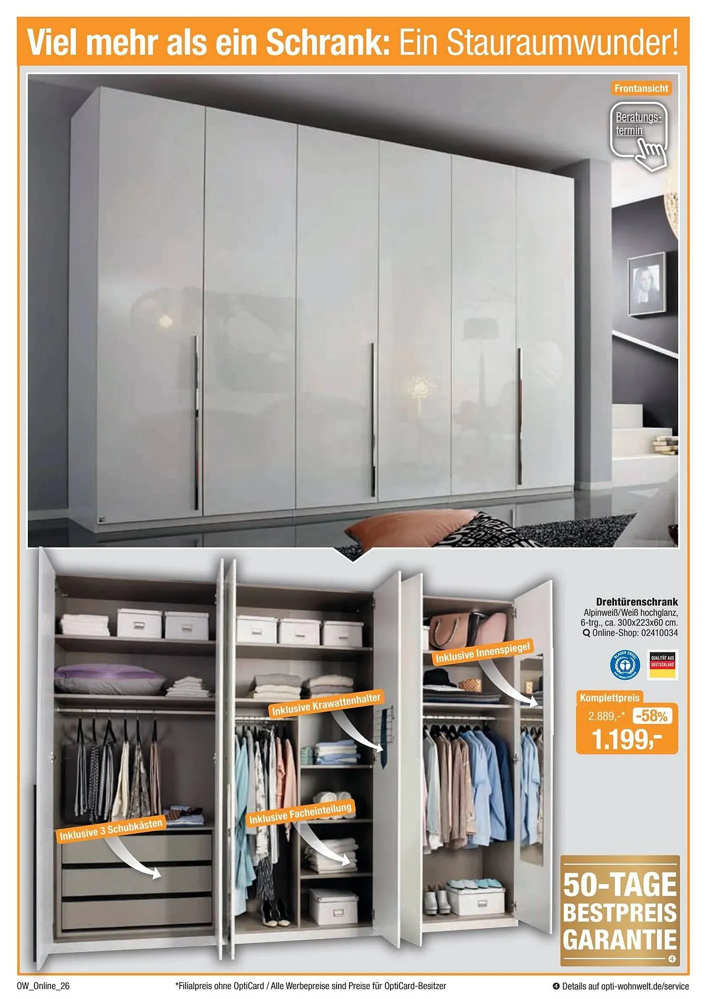 Opti Wohnwelt Prospekt von 9. Dezember bis 19. Dezember 2026 - Prospekt seite 26