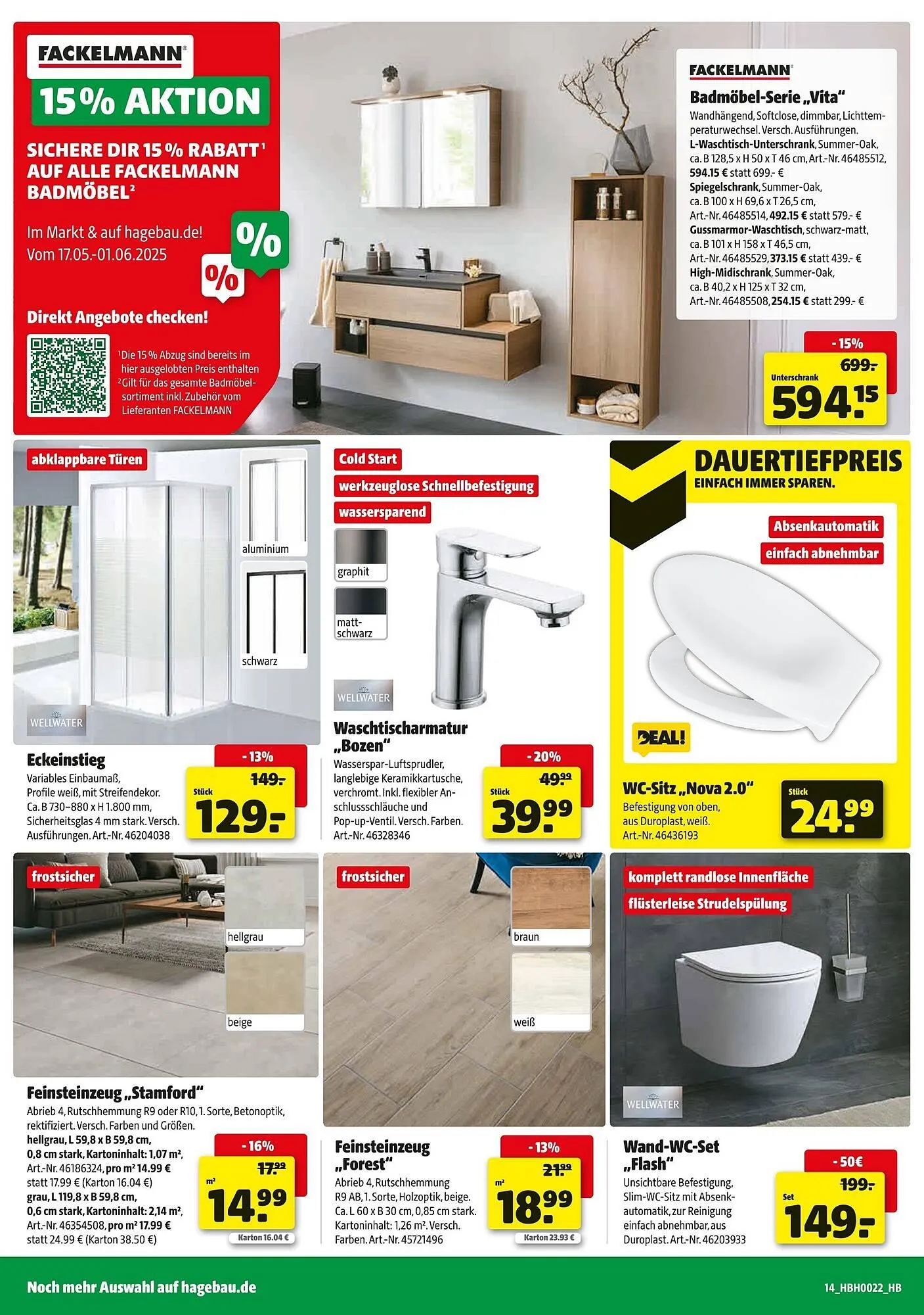 Hagebau Prospekt von 24. Mai bis 31. Mai 2025 - Prospekt seite 14