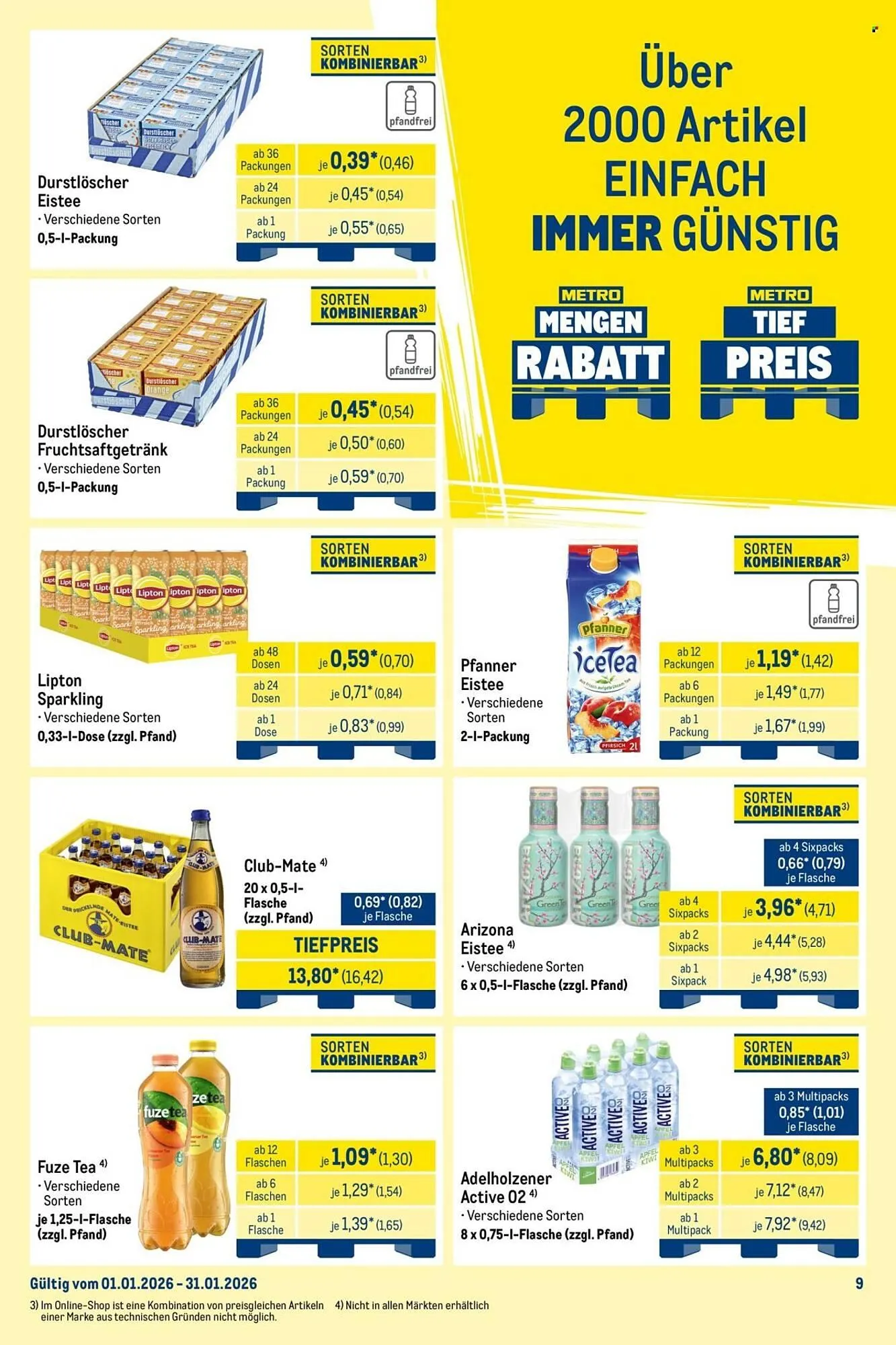 METRO Prospekt von 1. Januar bis 31. Januar 2026 - Prospekt seite 9