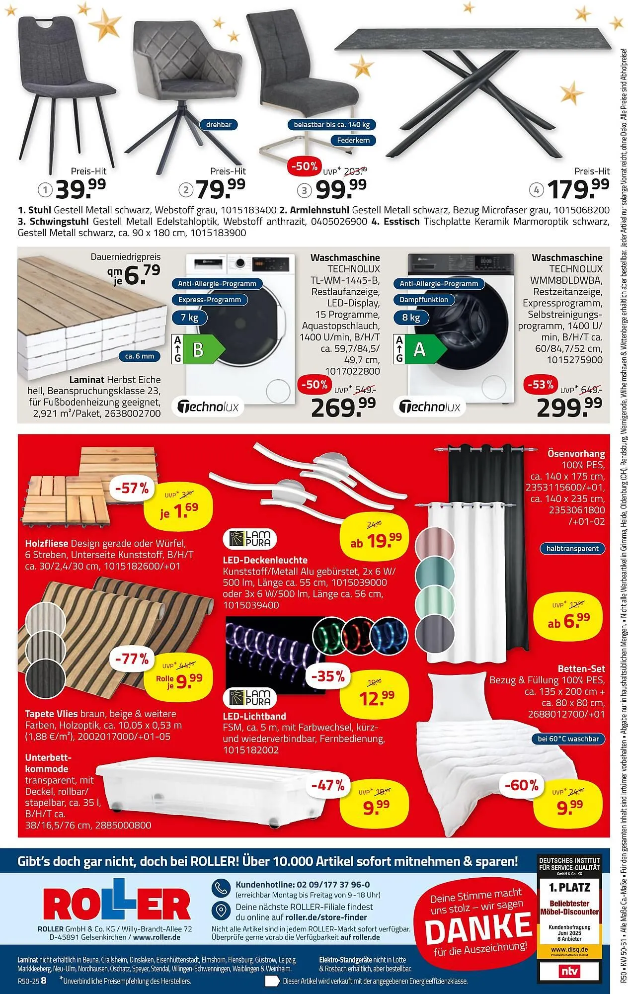 ROLLER Prospekt von 8. Dezember bis 13. Dezember 2025 - Prospekt seite 9