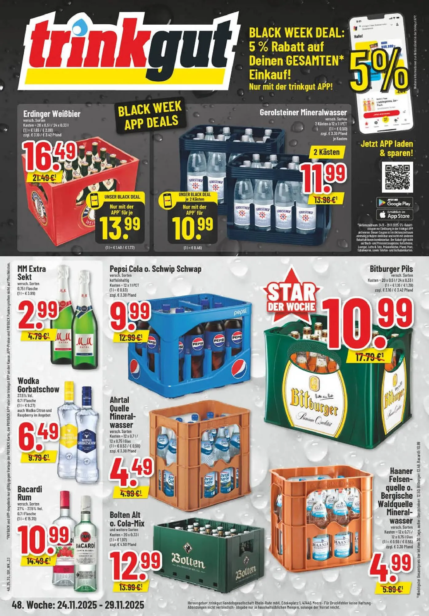 Trinkgut Prospekt von 23. November bis 25. November 2025 - Prospekt seite 1