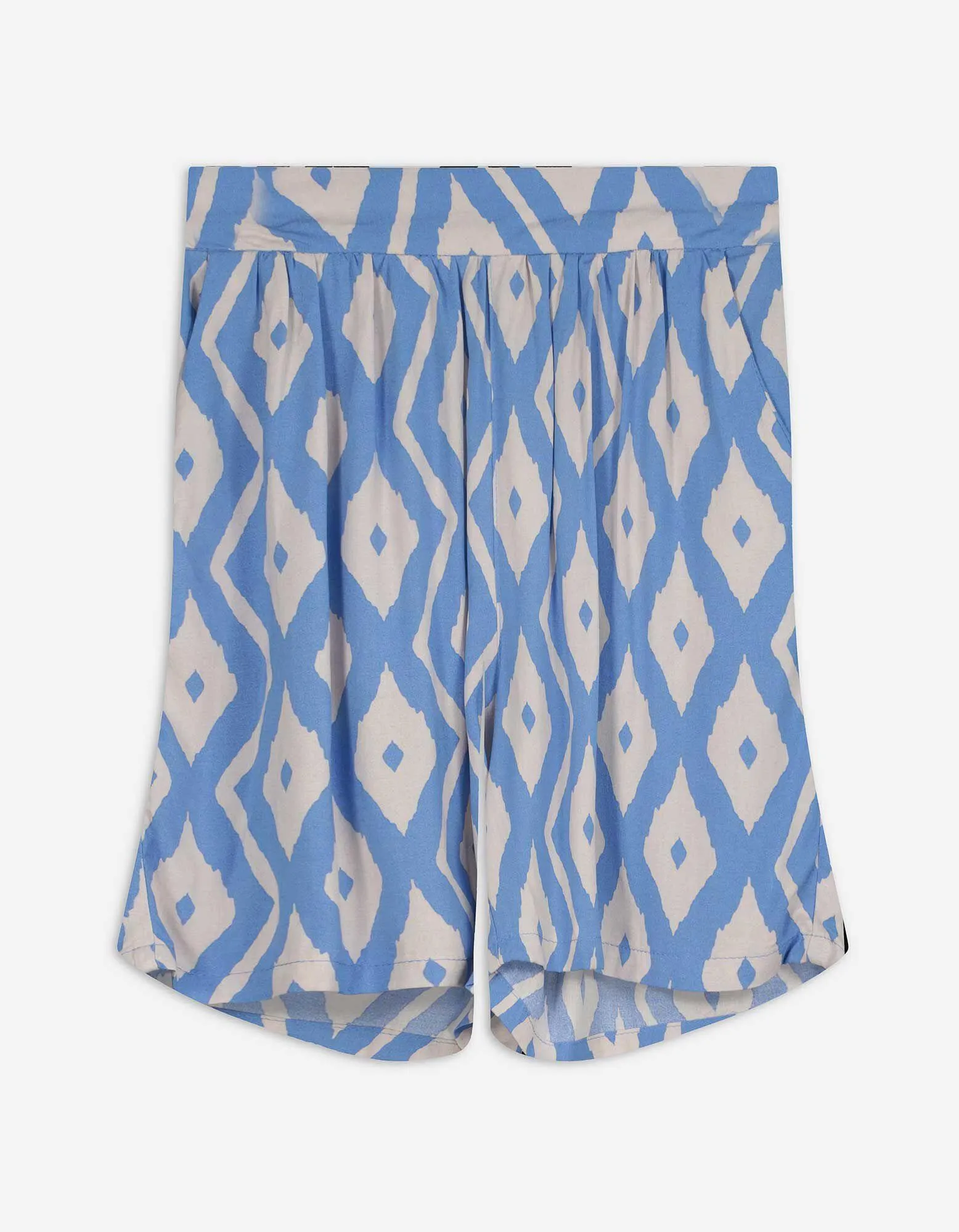 Shorts - Allover-Print - hellblau