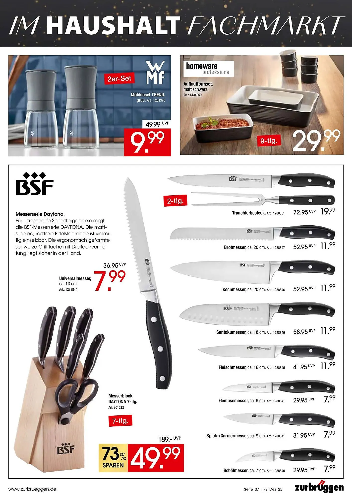 Zurbrüggen Prospekt von 1. Dezember bis 26. Januar 2026 - Prospekt seite 7