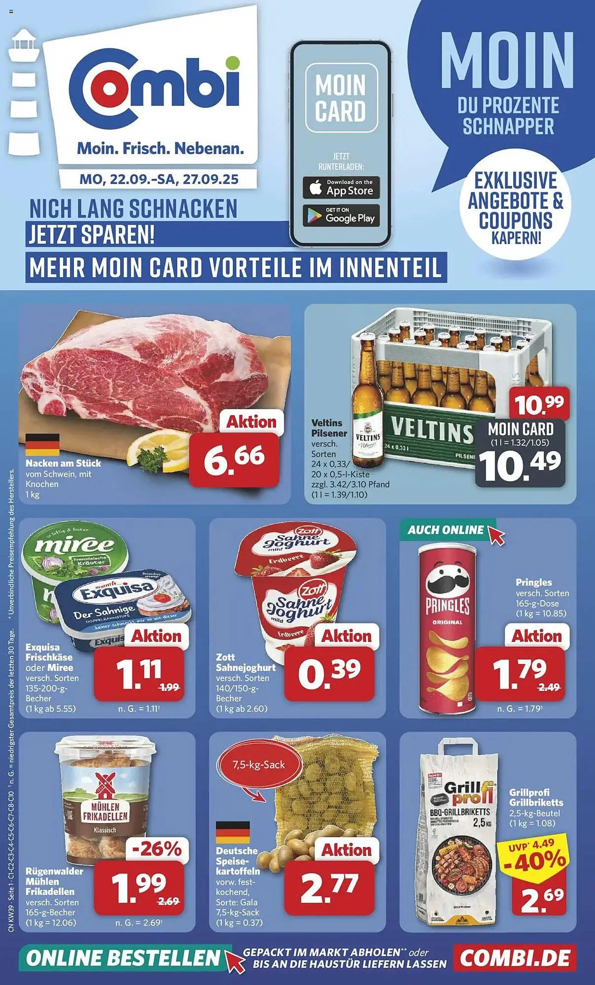 Combi Prospekt von 22. September bis 27. September 2025 - Prospekt seite 1