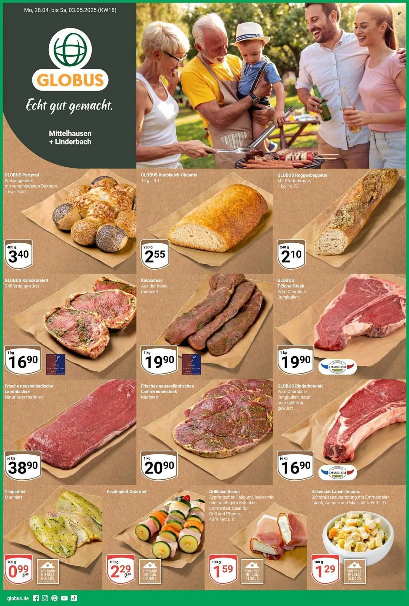 Globus Prospekt von 28. April bis 3. Mai 2025 - Prospekt seite 1
