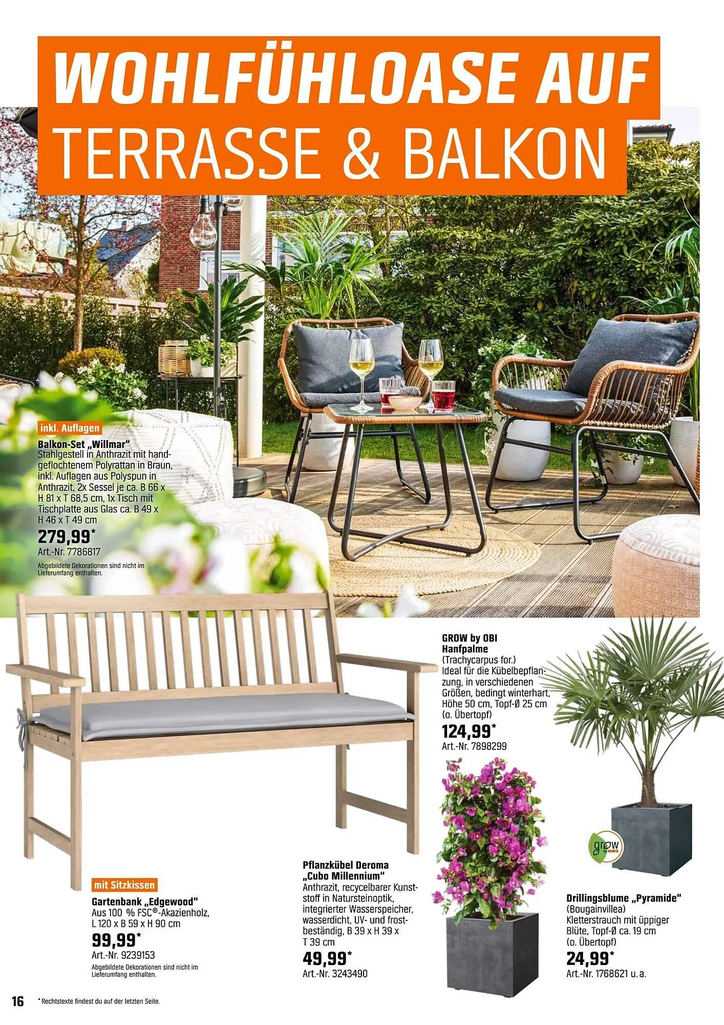 OBI Prospekt von 5. Mai bis 26. Mai 2025 - Prospekt seite 16
