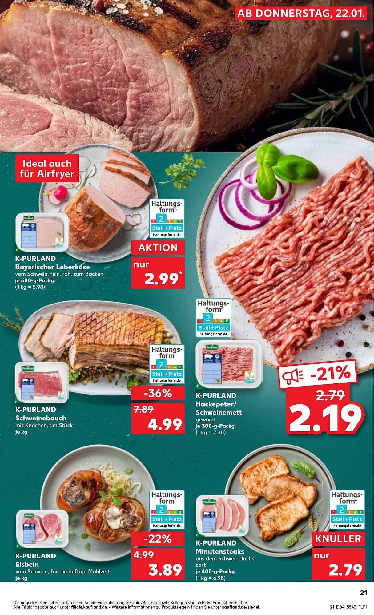 Kaufland Prospekt von 22. Januar bis 28. Januar 2026 - Prospekt seite 21