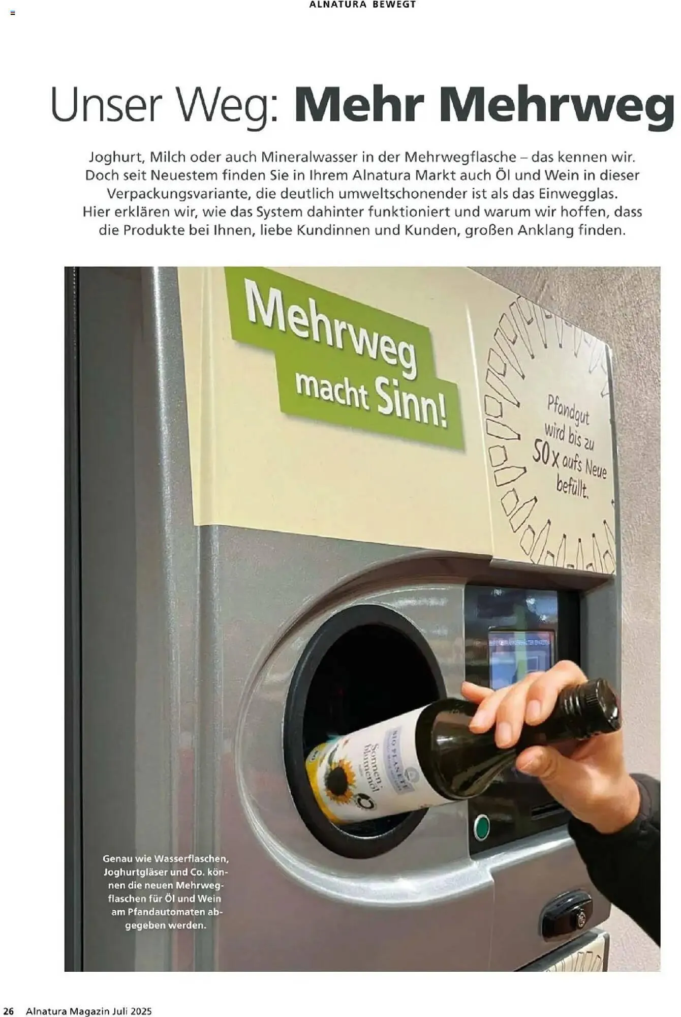 Alnatura Prospekt von 1. Juli bis 31. Juli 2025 - Prospekt seite 26