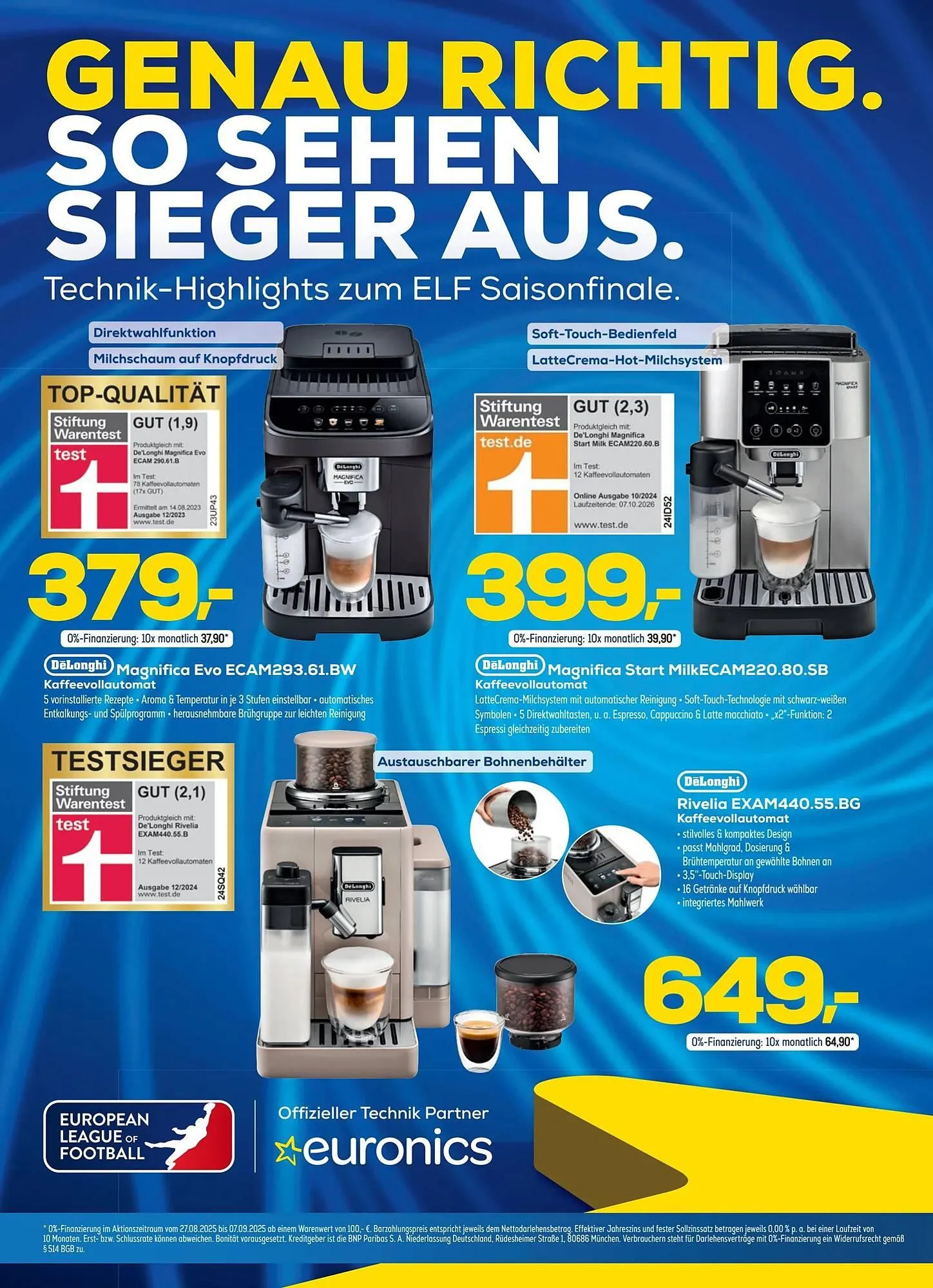 Euronics Berlet Prospekt von 27. August bis 9. September 2025 - Prospekt seite 1