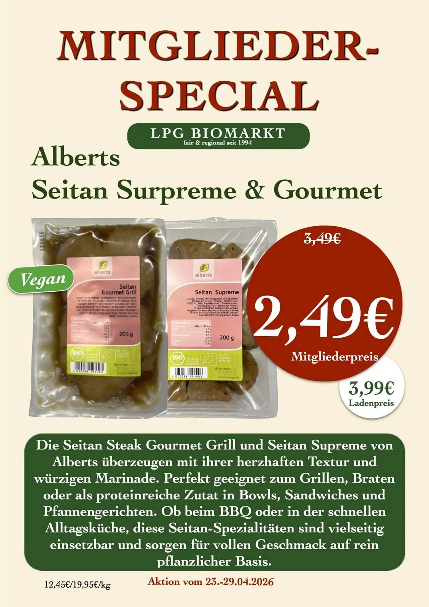 LPG Biomarkt Prospekt von 23. April bis 29. April 2026 - Prospekt seite 22