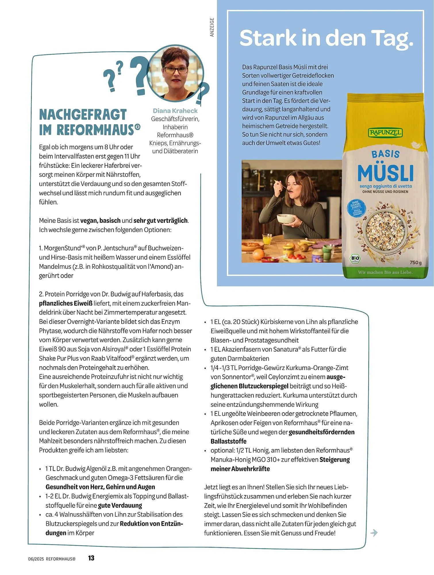 Reformhaus Prospekt von 1. Juni bis 30. Juni 2025 - Prospekt seite 13