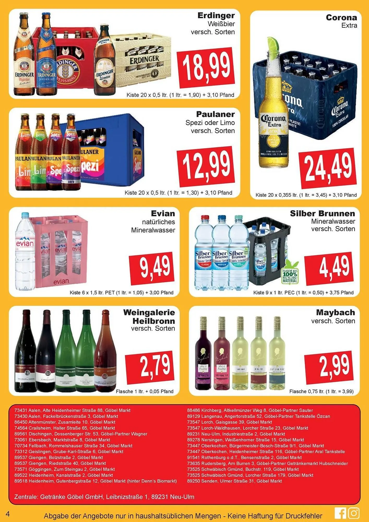 Getränke Göbel Prospekt von 23. März bis 28. März 2026 - Prospekt seite 2