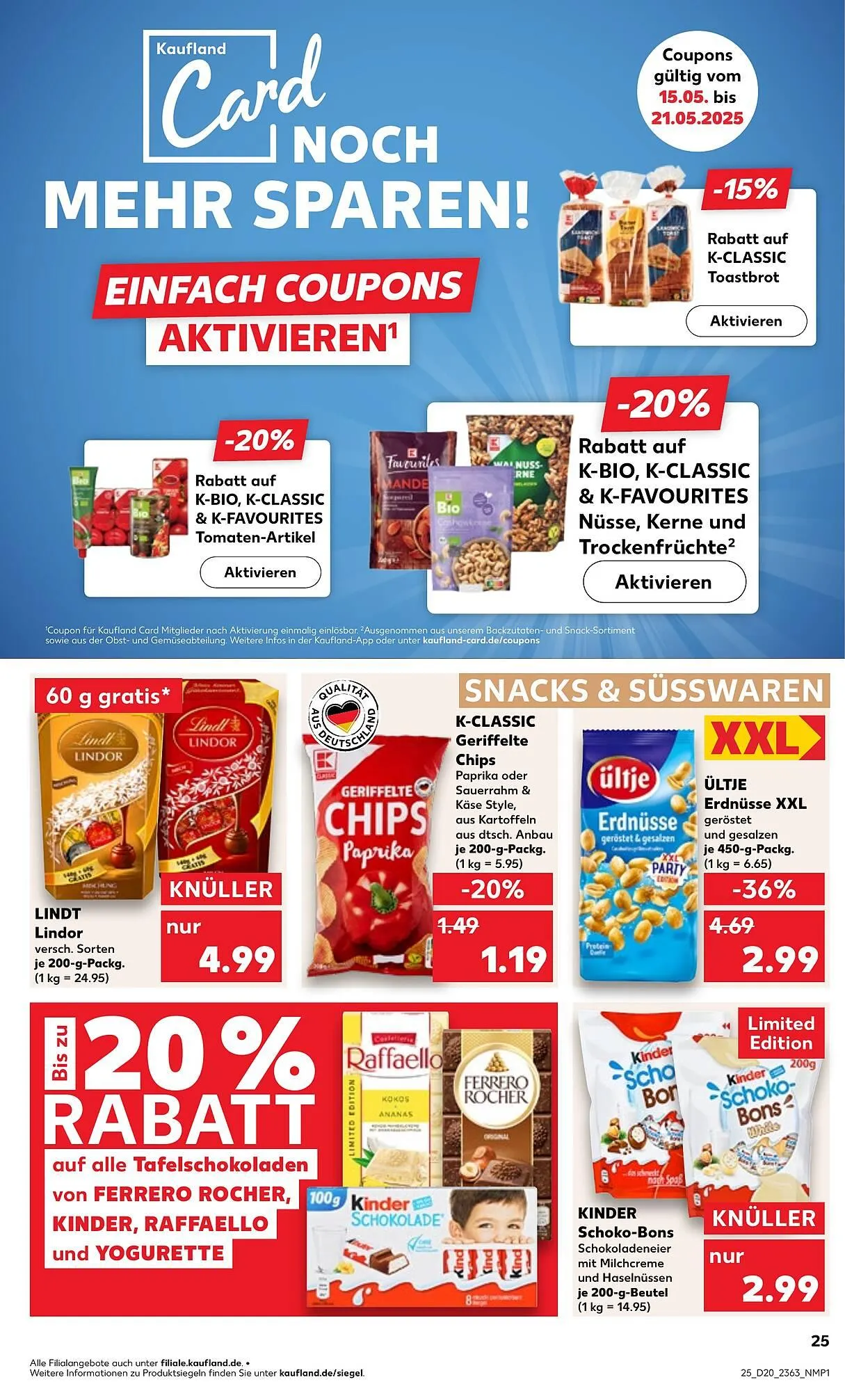 Kaufland Prospekt von 15. Mai bis 21. Mai 2025 - Prospekt seite 25