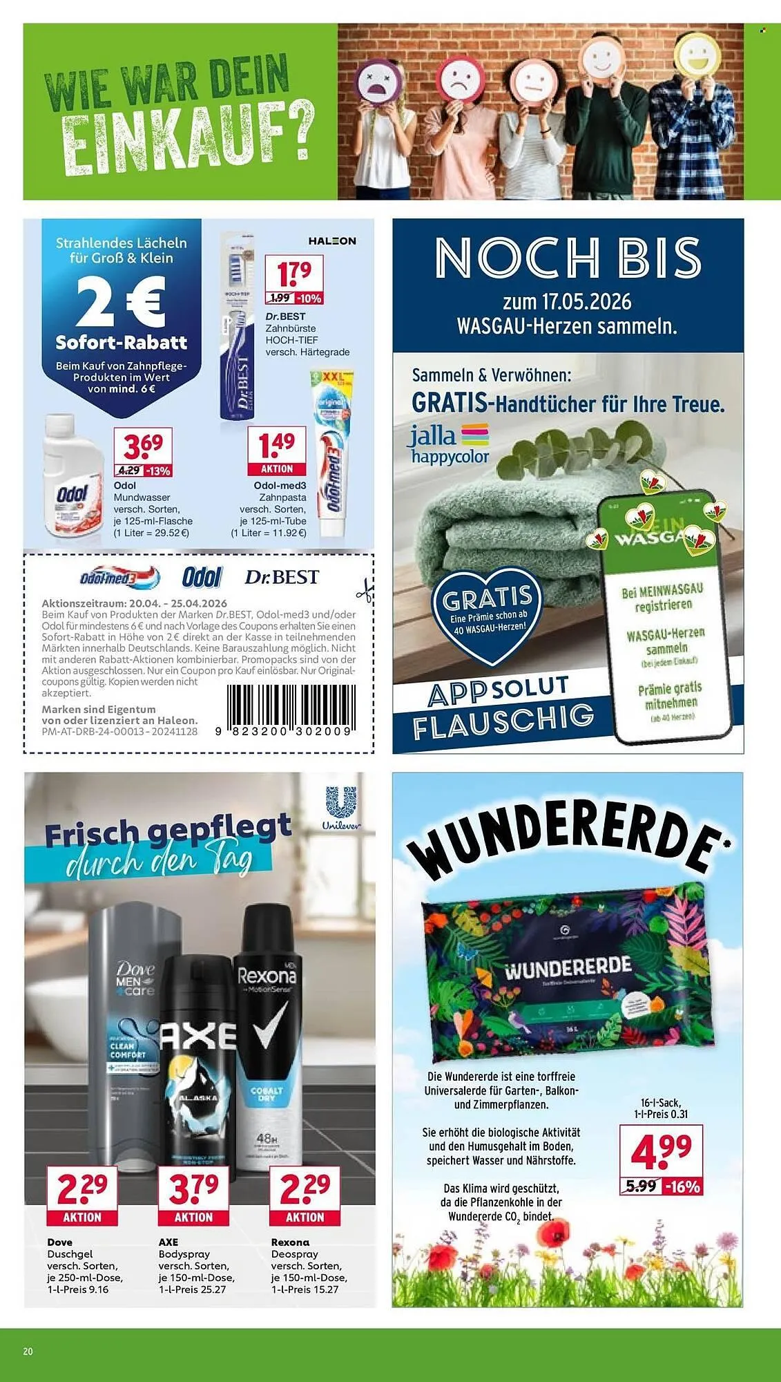 Wasgau Prospekt von 20. April bis 25. April 2026 - Prospekt seite 20