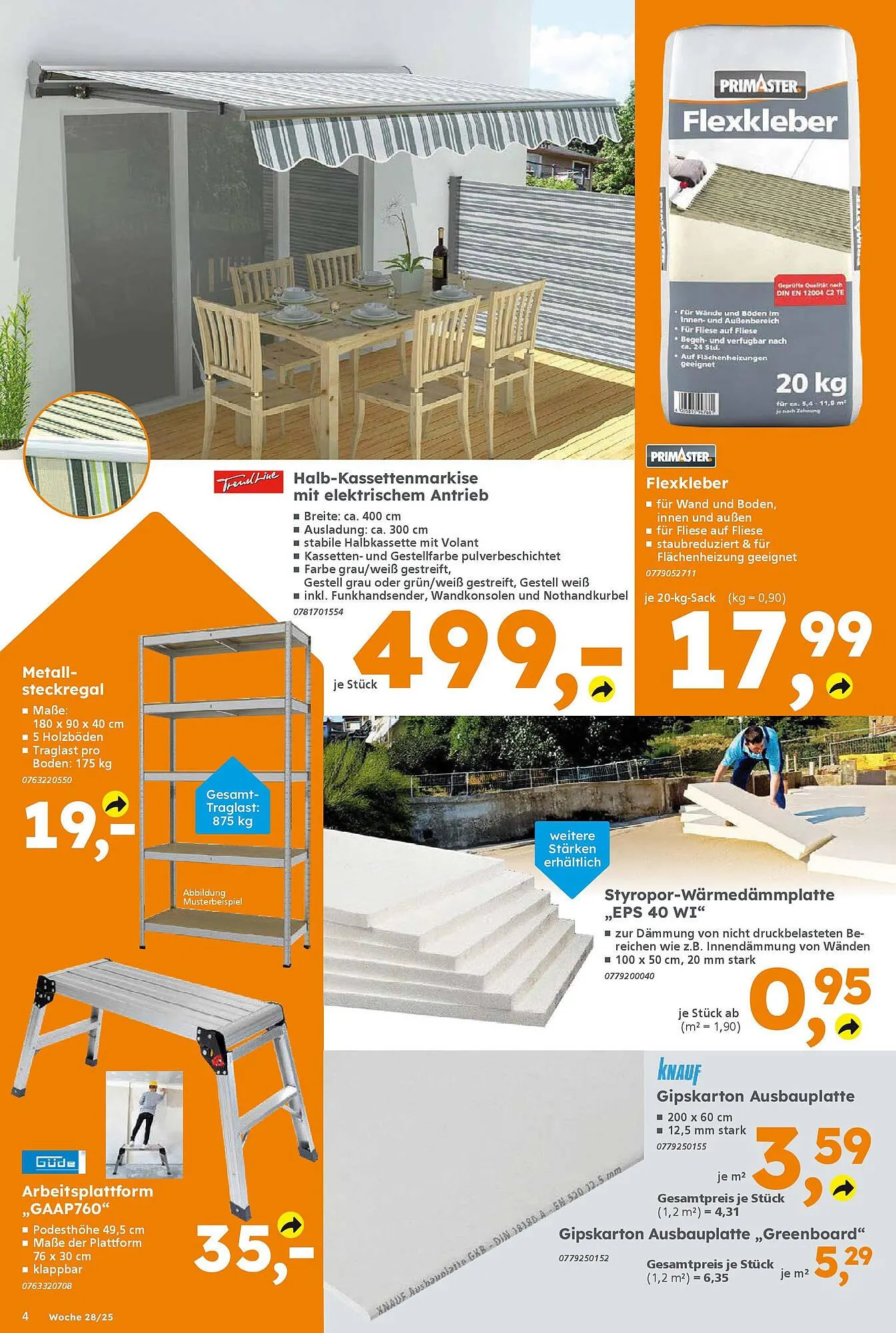 Globus Baumarkt Prospekt von 6. Juli bis 12. Juli 2025 - Prospekt seite 4