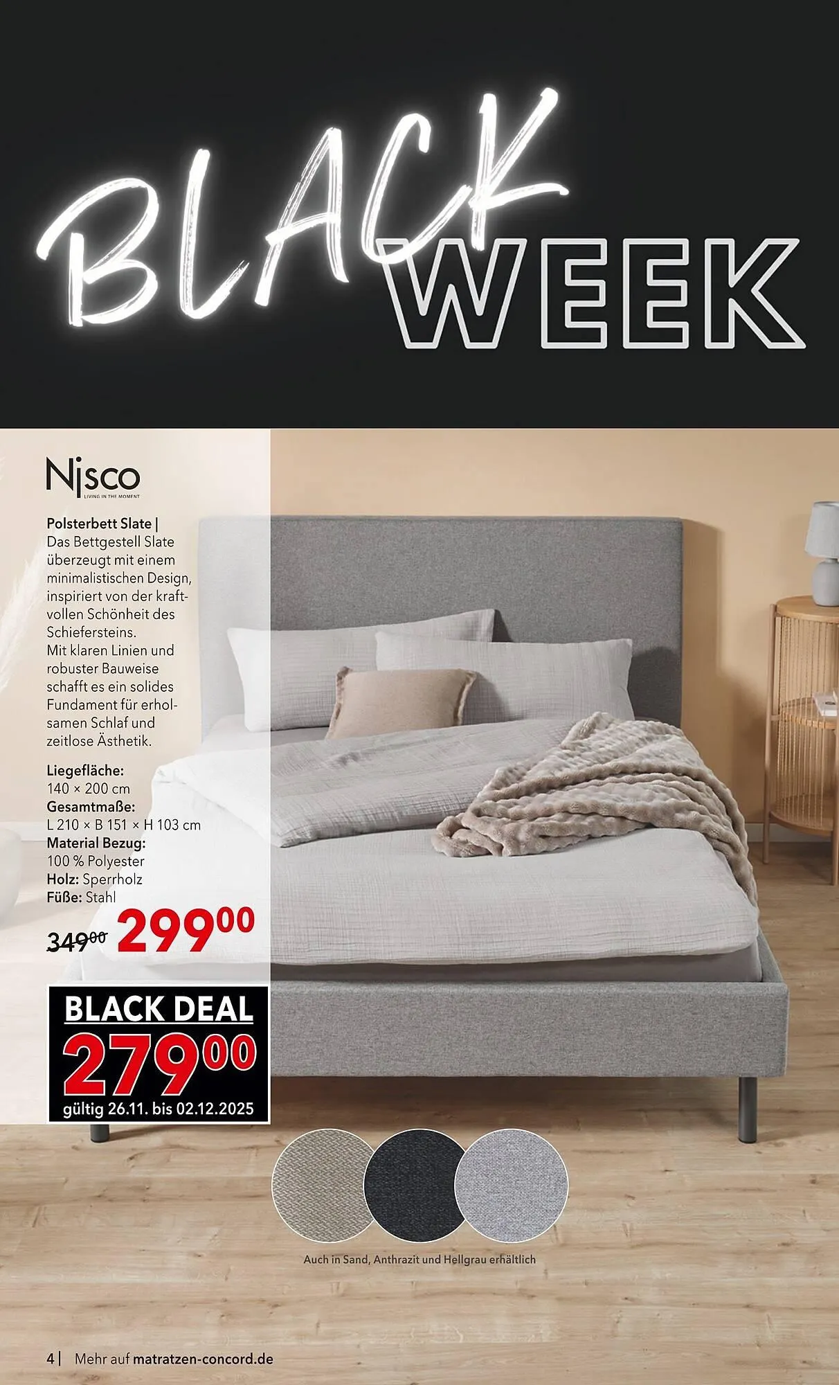 Matratzen Concord Prospekt von 26. November bis 26. Dezember 2025 - Prospekt seite 4