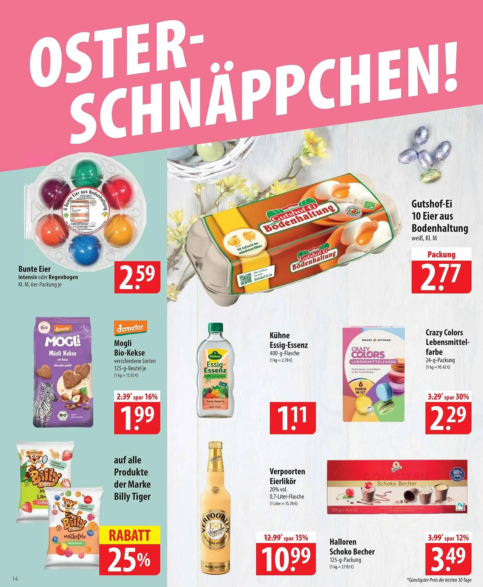 Famila Nord Ost Prospekt von 23. März bis 28. März 2026 - Prospekt seite 14