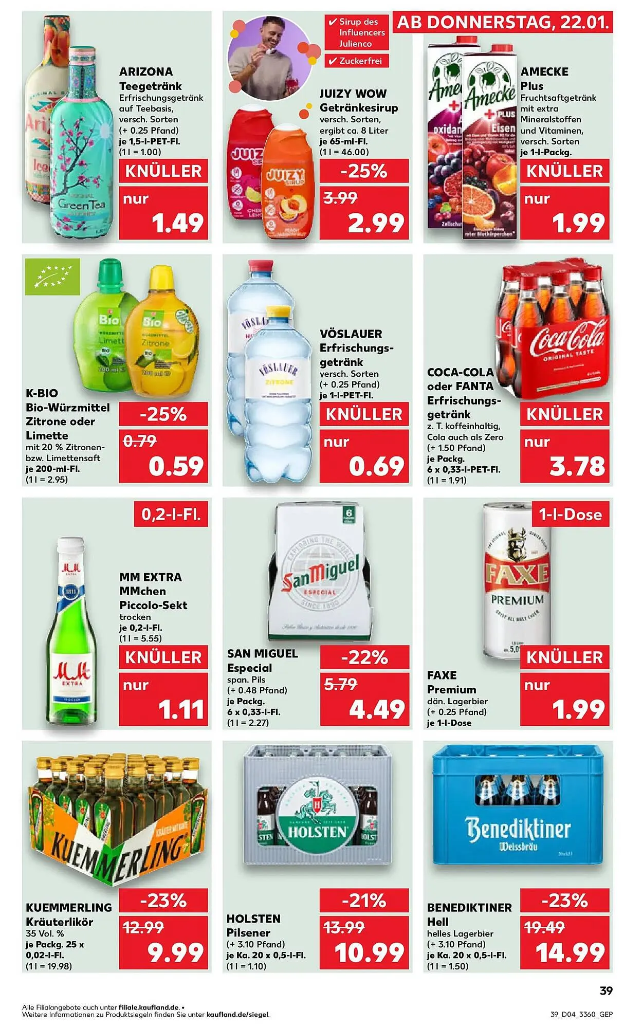 Kaufland Prospekt von 25. Januar bis 28. Januar 2026 - Prospekt seite 39