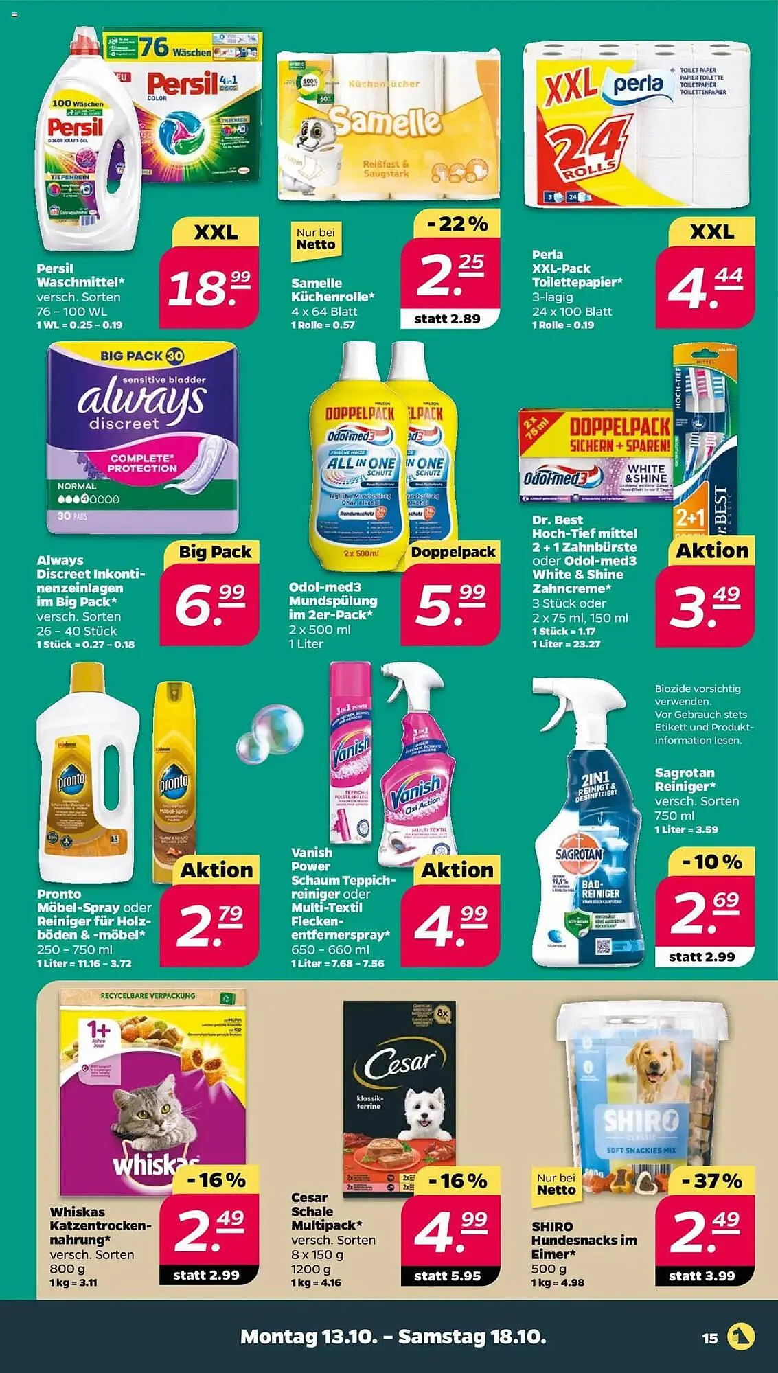 NETTO Prospekt von 13. Oktober bis 18. Oktober 2025 - Prospekt seite 15