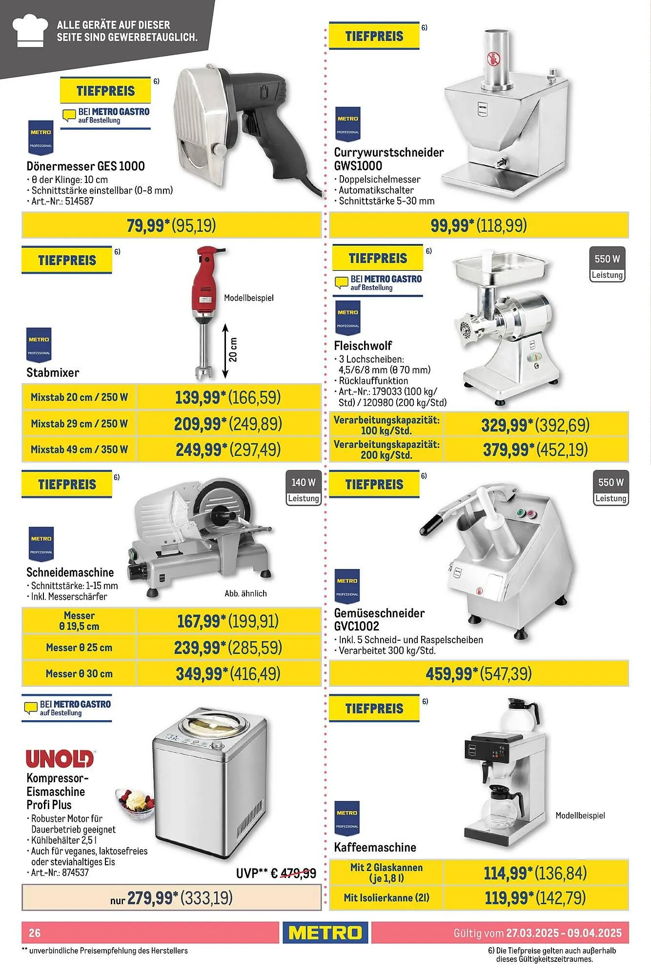 METRO Prospekt von 27. März bis 9. April 2025 - Prospekt seite 26