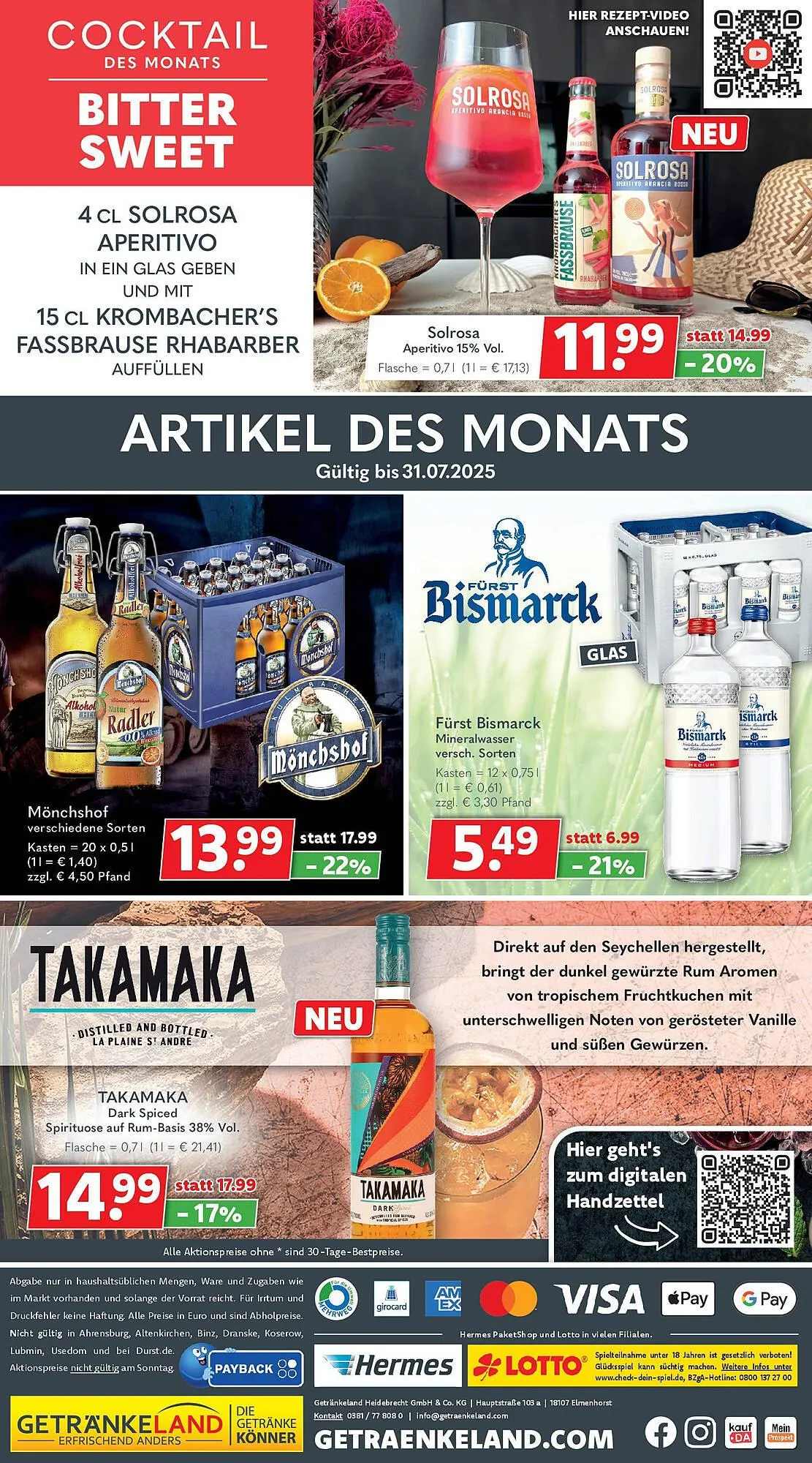 Getränkeland Prospekt von 6. Juli bis 19. Juli 2025 - Prospekt seite 10