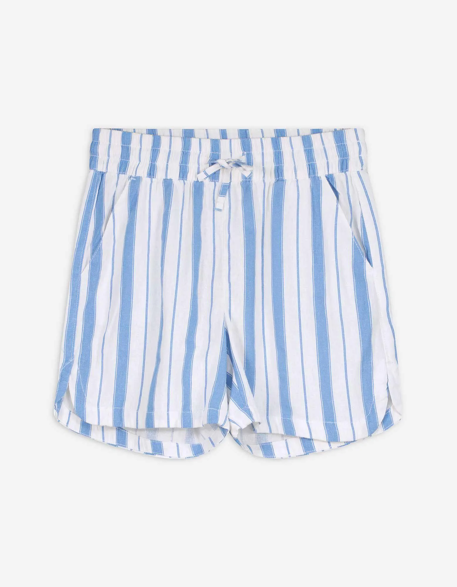 Shorts - Leinen-Mix - weiß
