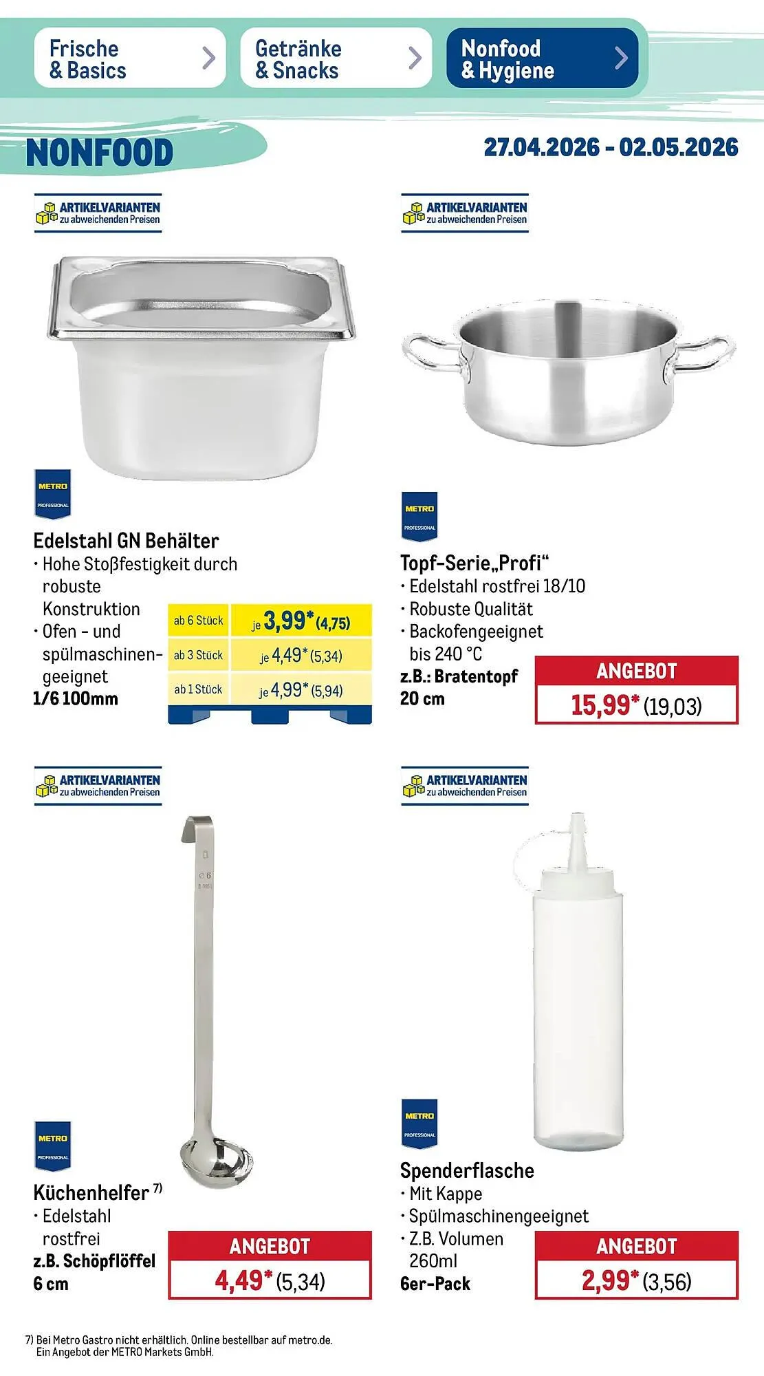 METRO Prospekt von 26. April bis 2. Mai 2026 - Prospekt seite 40