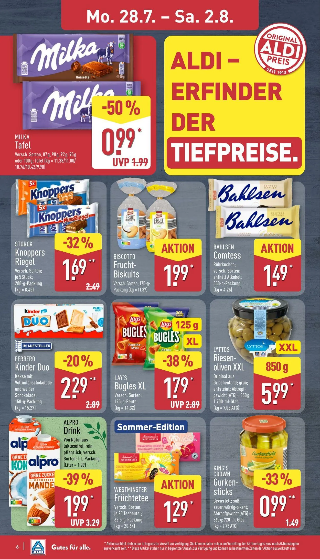 Aldi-Nord von 21. Juli bis 26. Juli 2025 - Prospekt seite 6