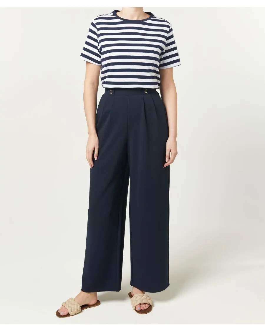 Dunkelblaue Pull-on-Hose