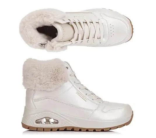 SKECHERS Damen-Stiefelette Galactic Heights gefüttert Perlmuttoptik