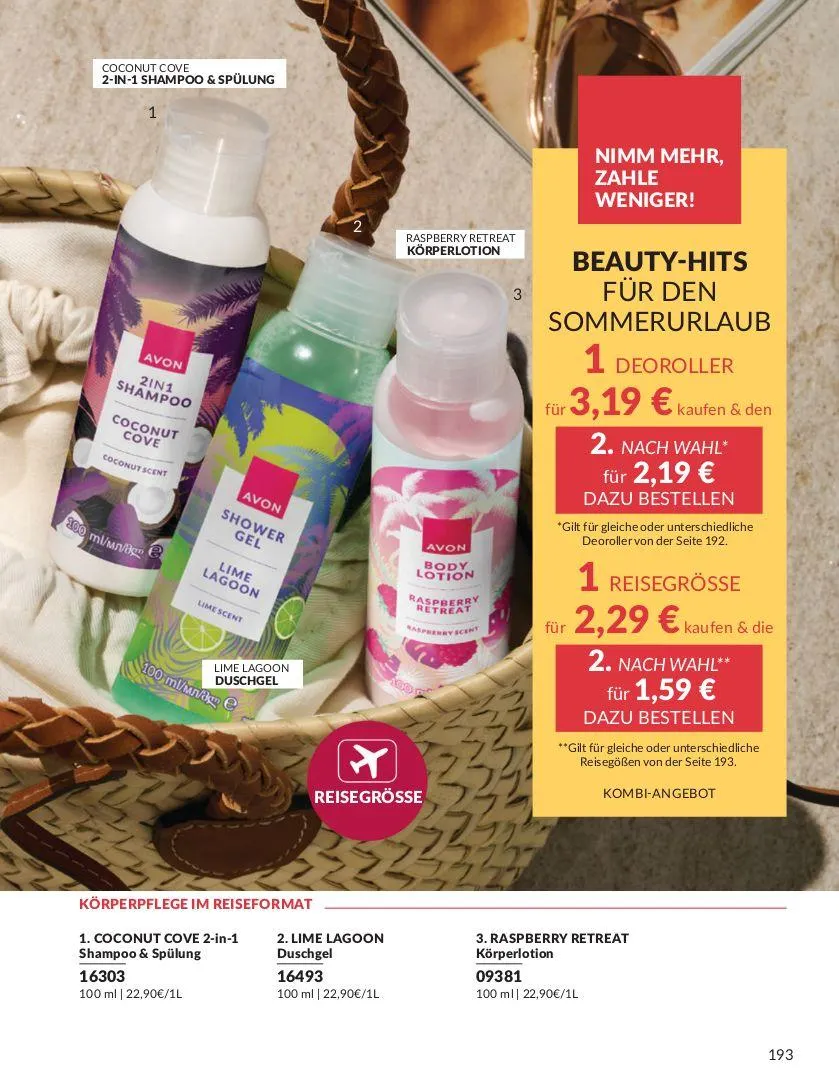 Avon Aktueller Prospekt von 9. Juli bis 23. Juli 2025 - Prospekt seite 193