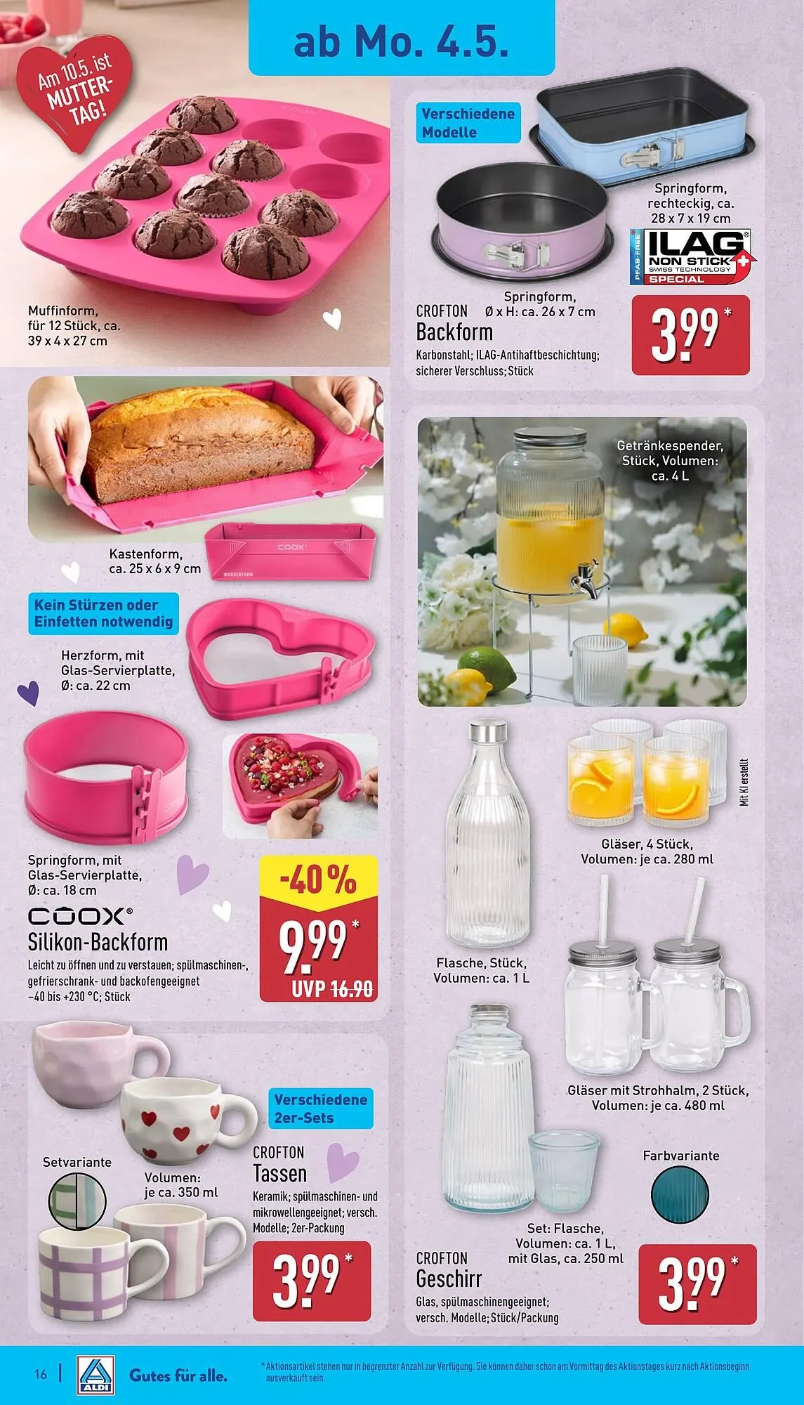 Aldi Nord Prospekt von 4. Mai bis 9. Mai 2026 - Prospekt seite 16