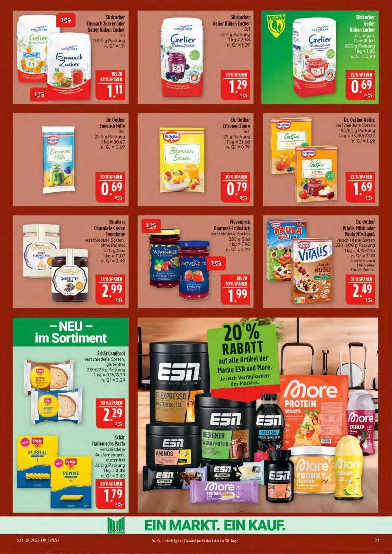 Marktkauf - Nürnberg-Thon Aktueller Prospekt von 14. Juli bis 19. Juli 2025 - Prospekt seite 23