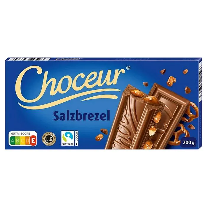 CHOCEUR Schokolade 200 g, Salzbrezel
