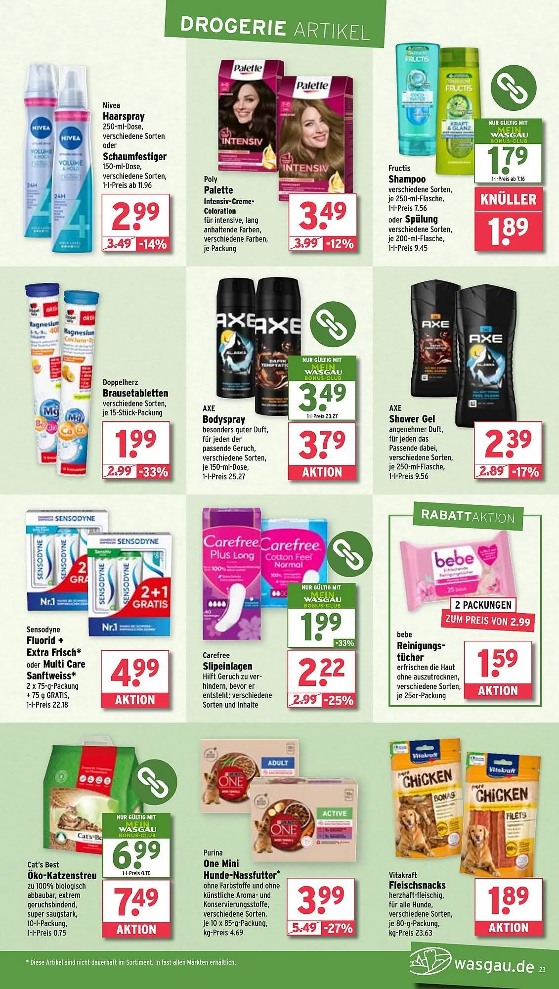 Wasgau Prospekt von 16. Juni bis 21. Juni 2025 - Prospekt seite 23