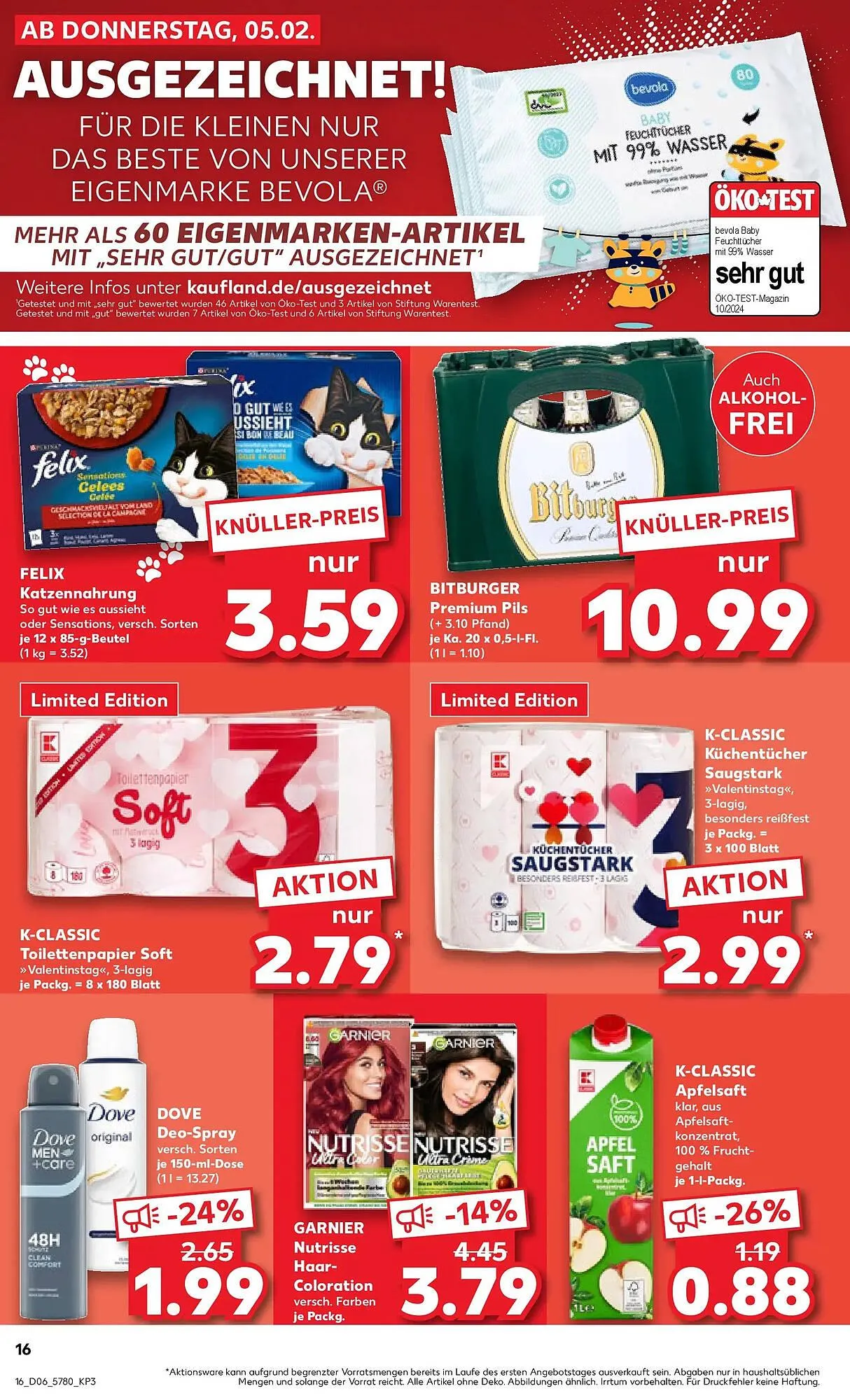 Kaufland Prospekt von 8. Februar bis 11. Februar 2026 - Prospekt seite 16
