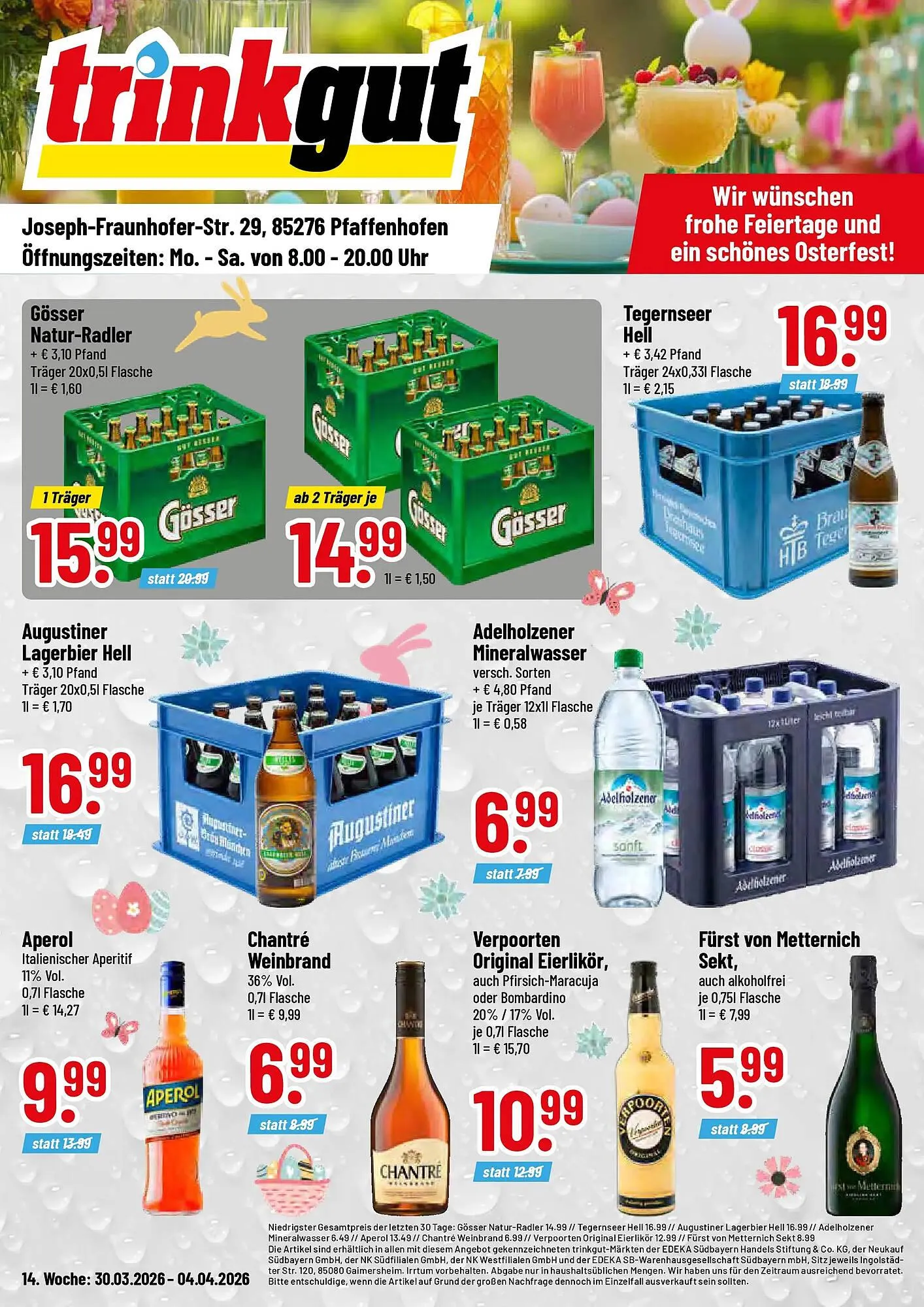 Trinkgut Prospekt von 29. März bis 4. April 2026 - Prospekt seite 1