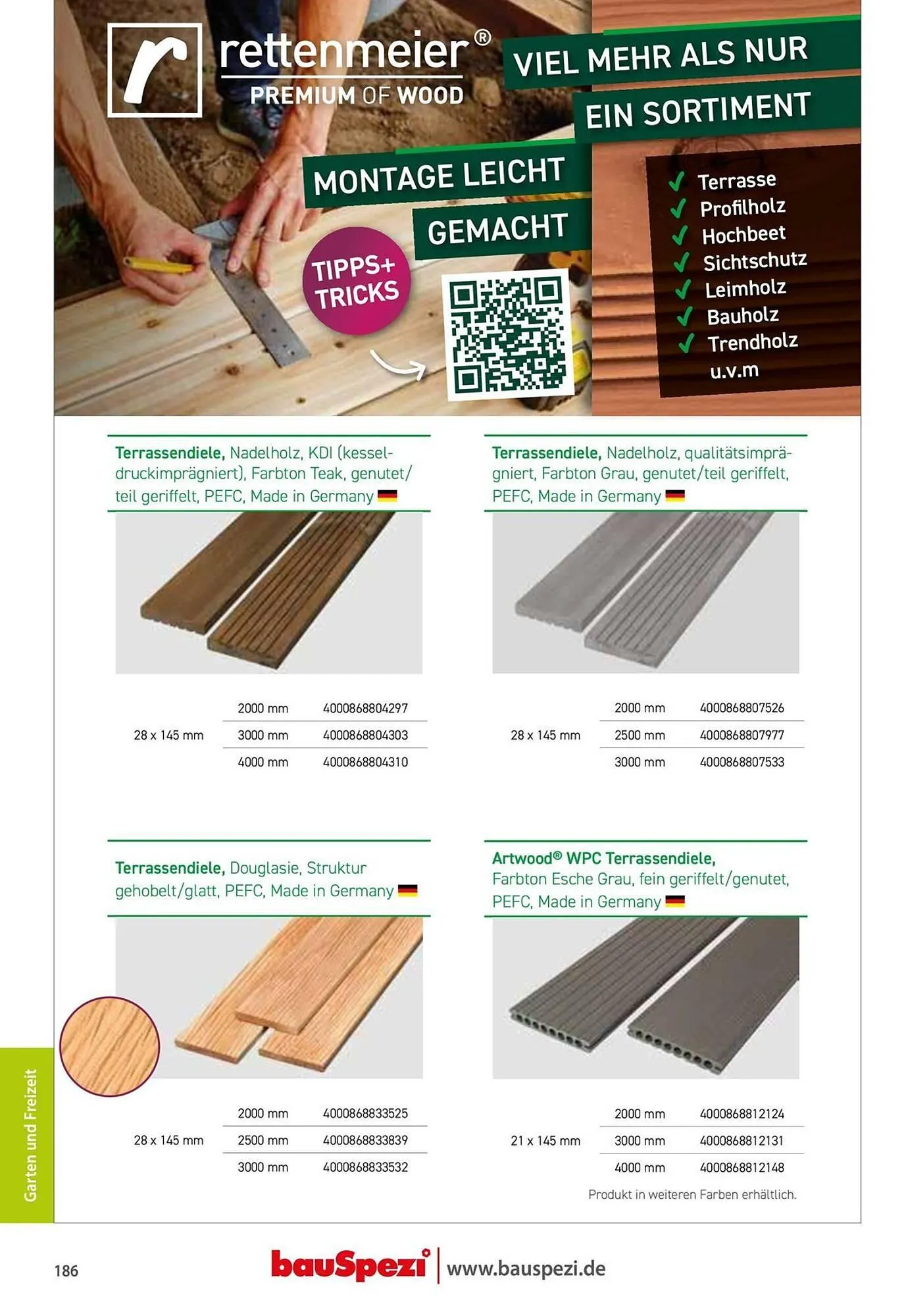 BauSpezi Prospekt von 15. April bis 31. Dezember 2026 - Prospekt seite 188