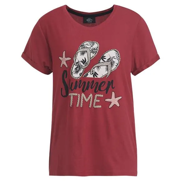 Damen T-Shirt mit großem Motiv