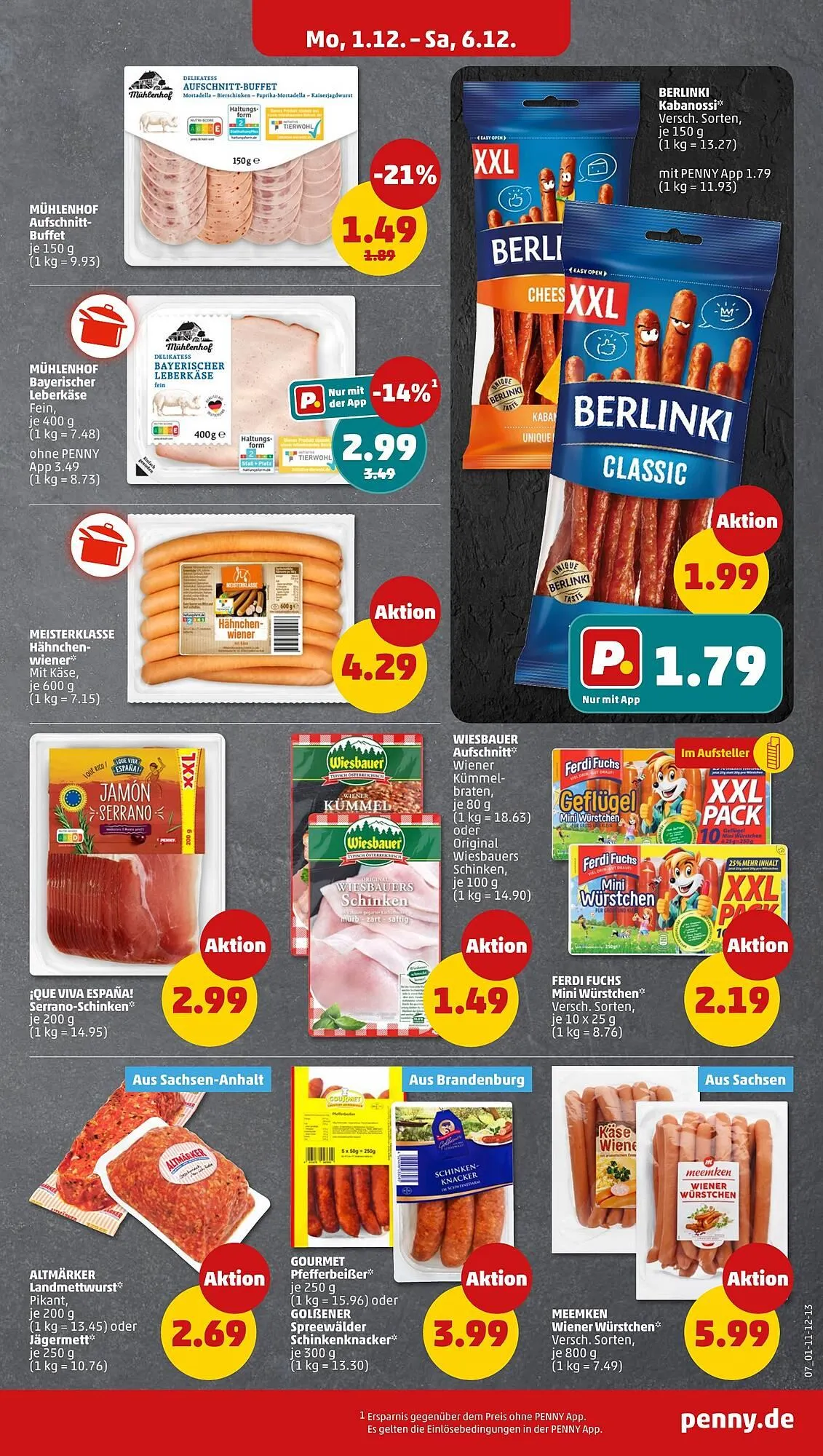 PENNY Prospekt von 1. Dezember bis 6. Dezember 2025 - Prospekt seite 9