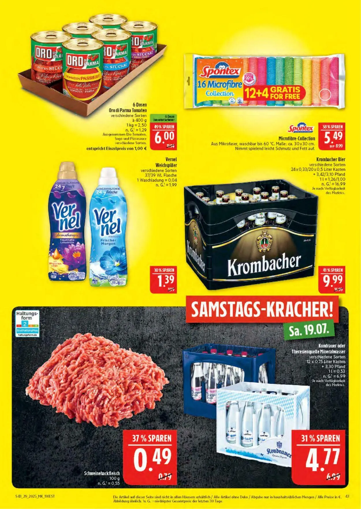 Marktkauf - Nürnberg-Thon Aktueller Prospekt von 14. Juli bis 19. Juli 2025 - Prospekt seite 43