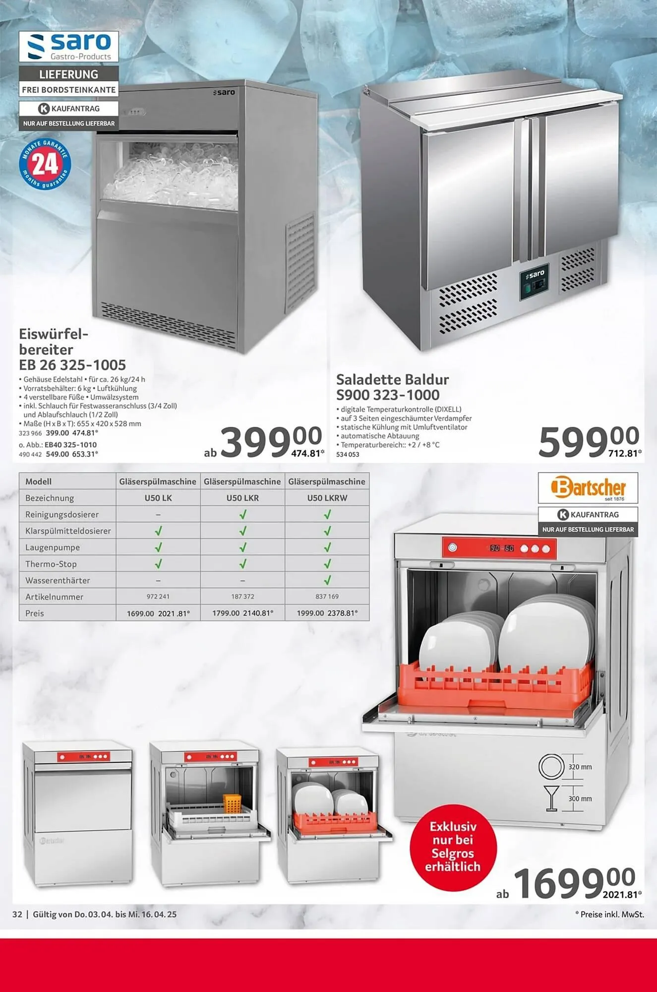 Selgros Prospekt von 3. April bis 16. April 2025 - Prospekt seite 32