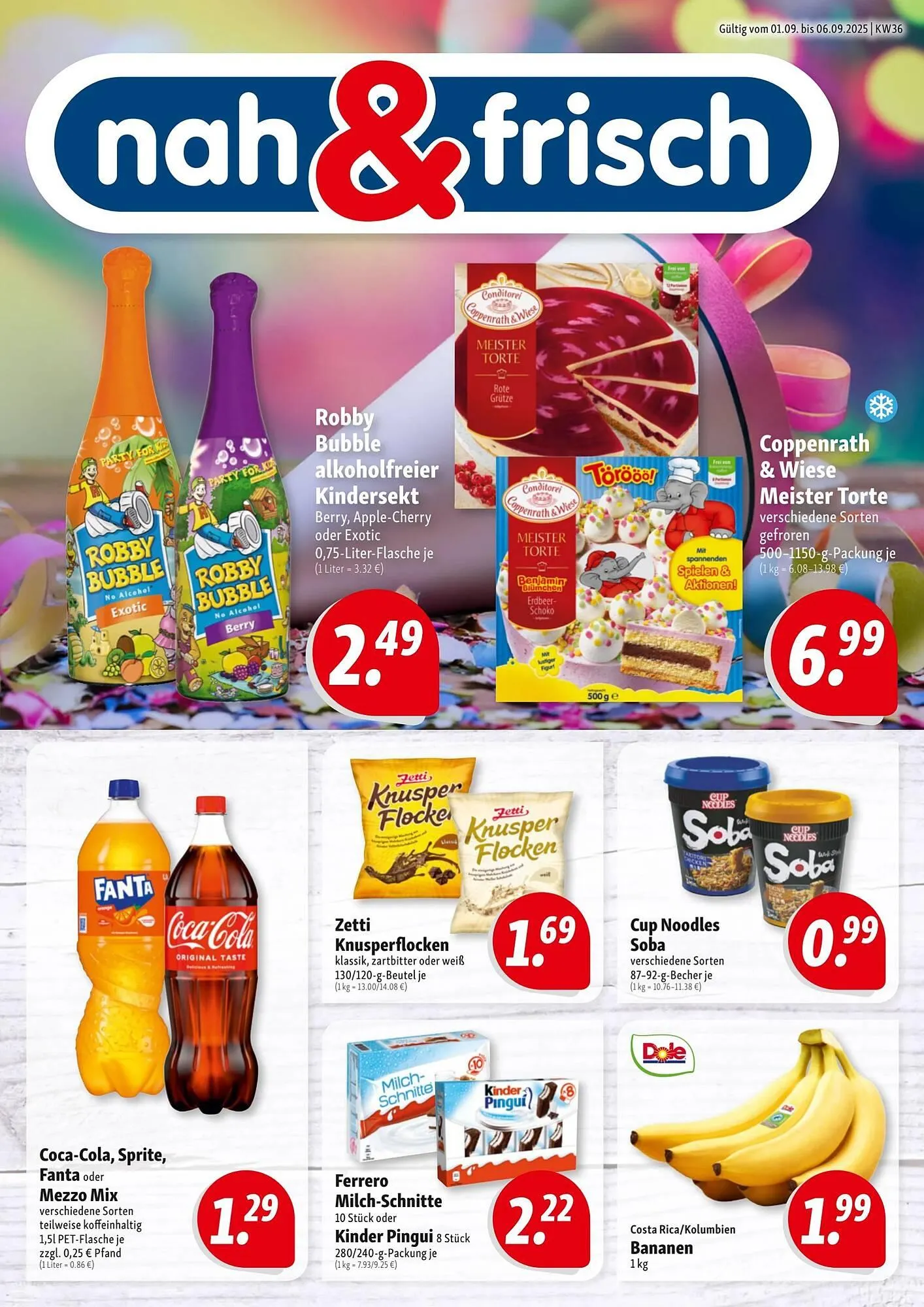 Nah & Frisch Prospekt von 1. September bis 7. September 2025 - Prospekt seite 1